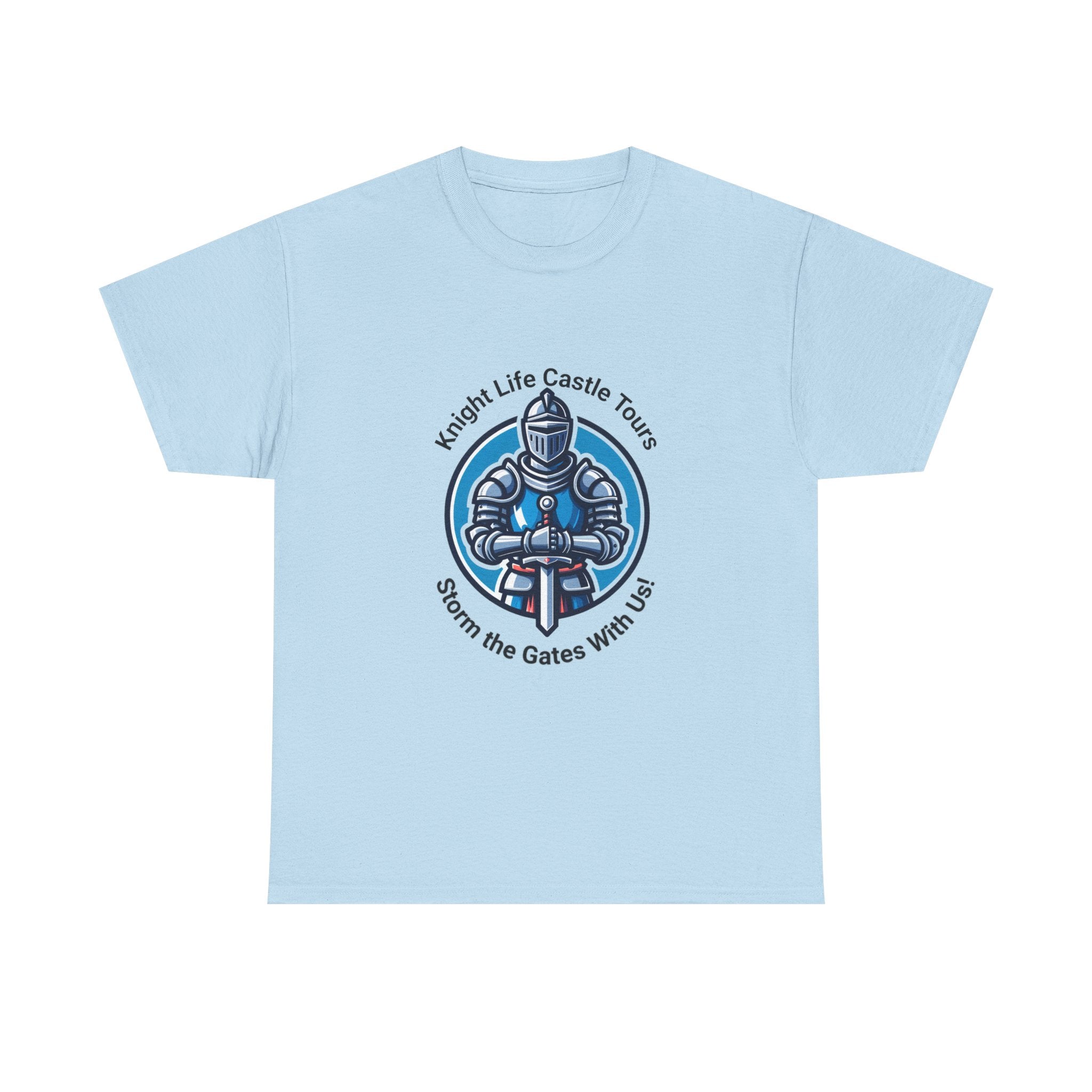 Knight Life Castle Tour Tee, Funny Graphic T-Shirt, Unisex Cotton Tee, Gift for Gamers, Summer Casual Wear, Adventure Theme Shirt