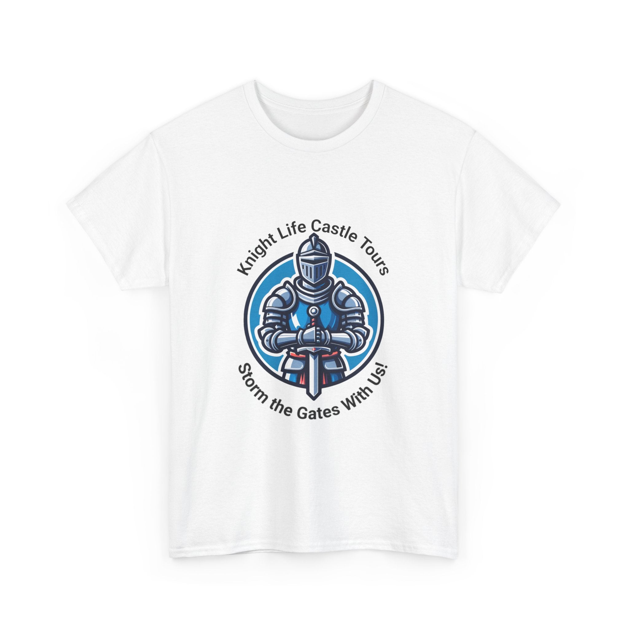 Knight Life Castle Tour Tee, Funny Graphic T-Shirt, Unisex Cotton Tee, Gift for Gamers, Summer Casual Wear, Adventure Theme Shirt