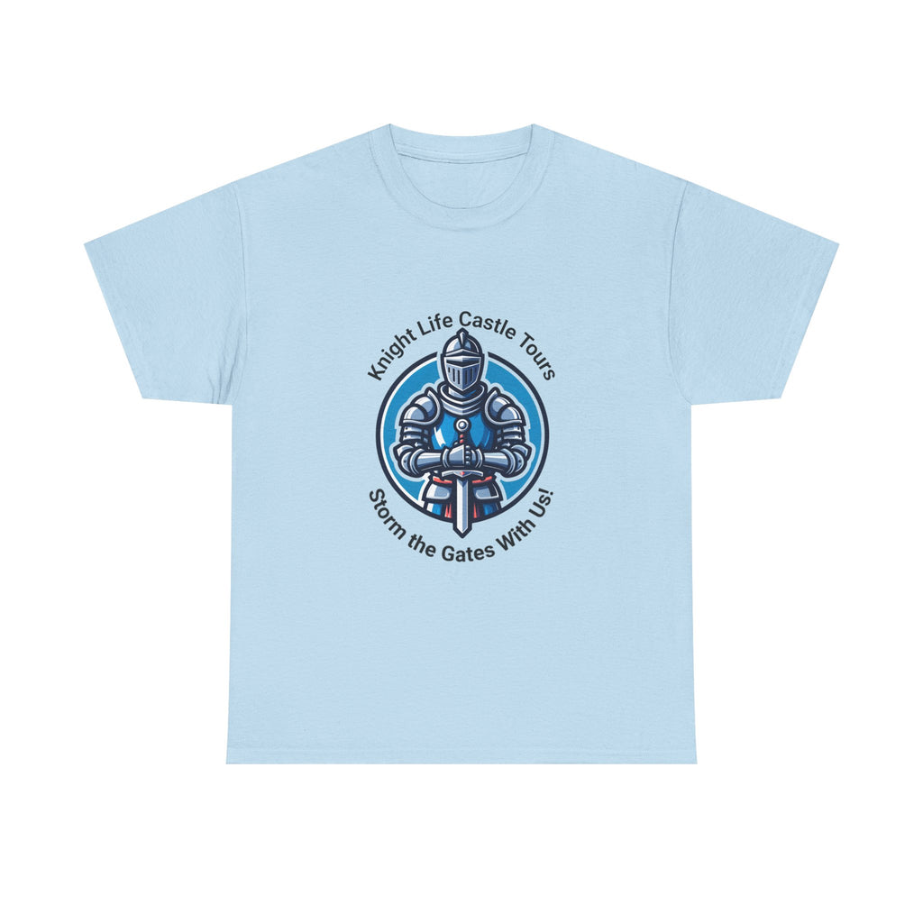 Knight Life Castle Tour Tee, Funny Graphic T-Shirt, Unisex Cotton Tee, Gift for Gamers, Summer Casual Wear, Adventure Theme Shirt