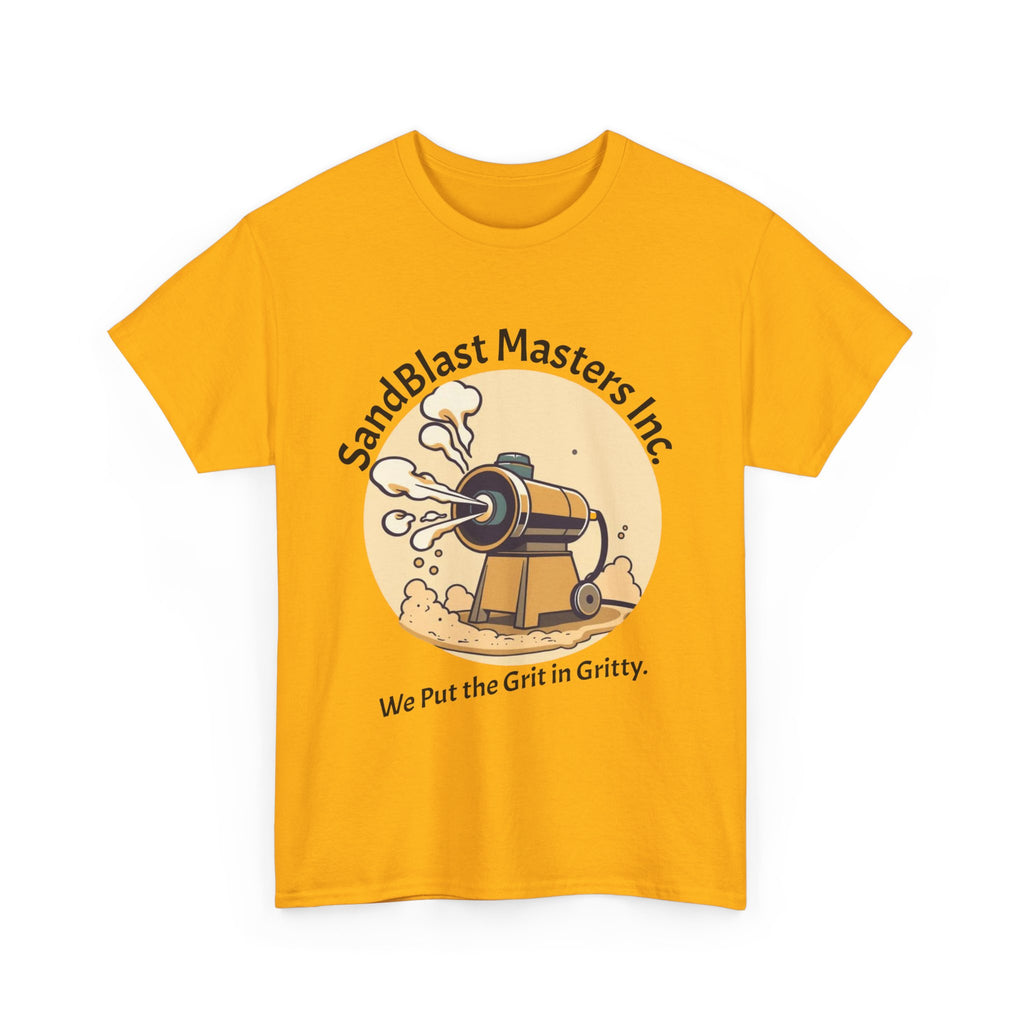 Sandblast Masters Inc. Unisex Heavy Cotton Tee - Casual Workwear, Graphic Tee, Gritty T-Shirt, Creative Gift, Comfortable Everyday Wear