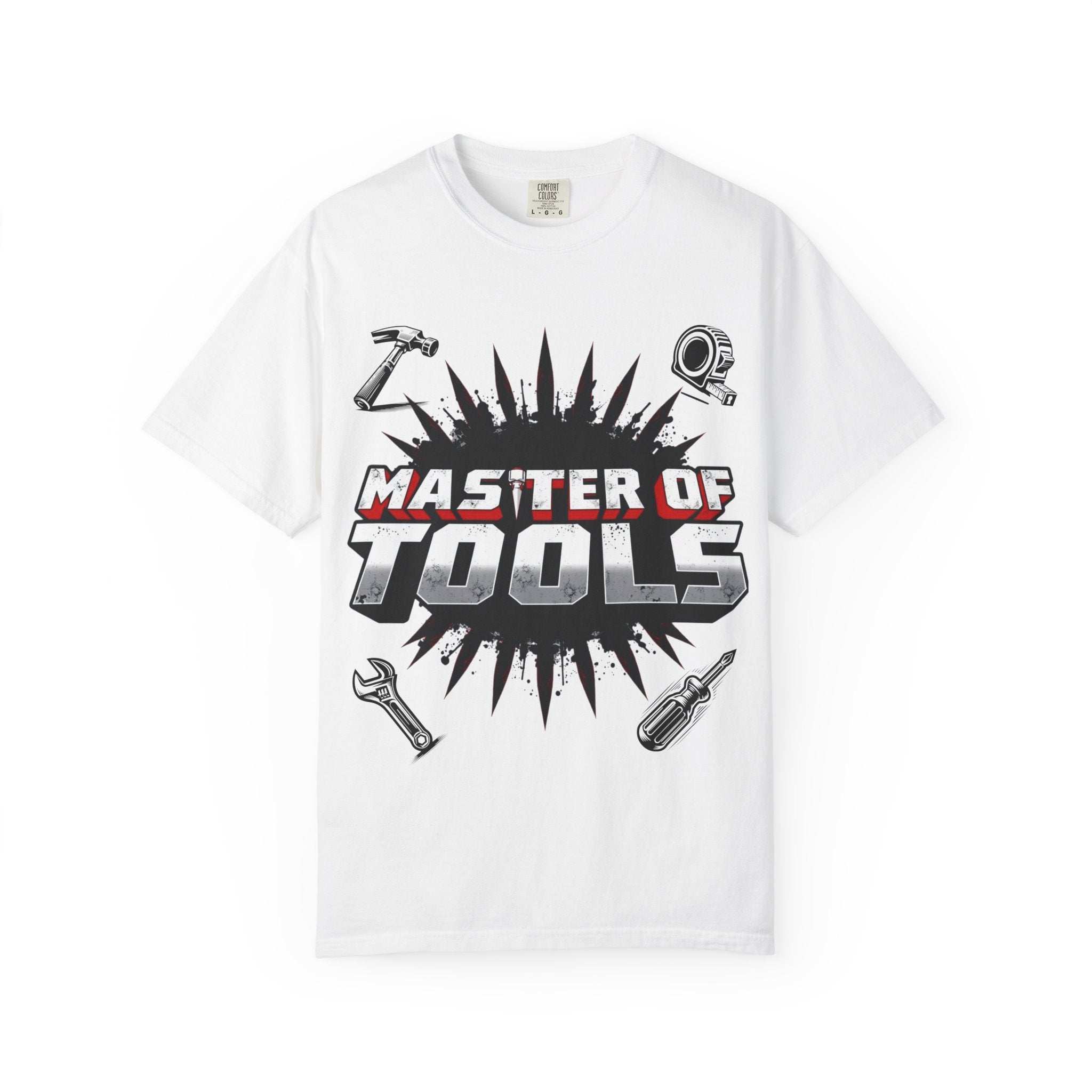 Master of Tools Unisex T-Shirt | Gift for DIY Enthusiasts | Crafting, Birthdays, Father's Day, Construction