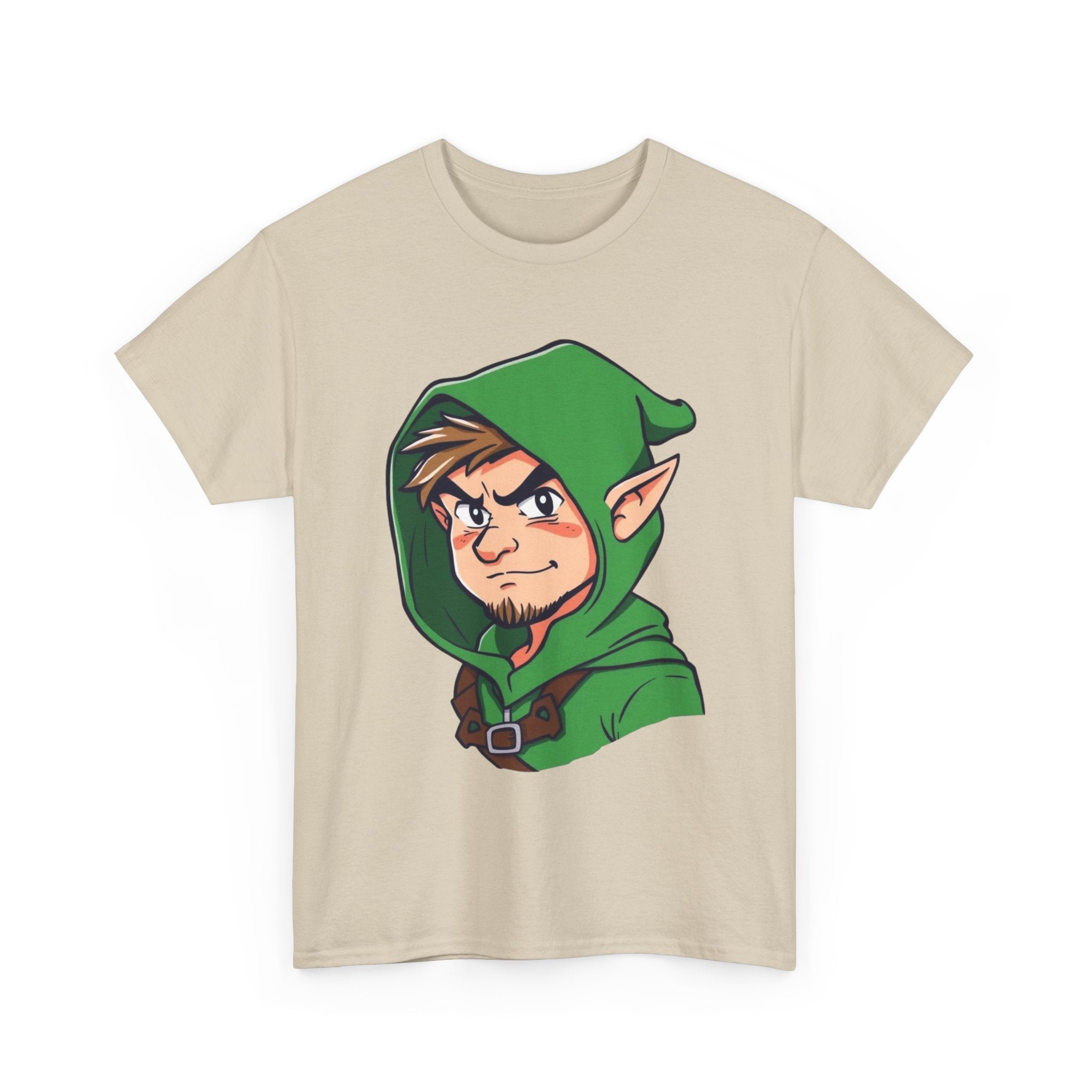 Robin Hood-Inspired Unisex Heavy Cotton Tee, Gamer Gift, Fantasy T-Shirt, Geeky Apparel, Celebration Wear, Unique Costume Tee