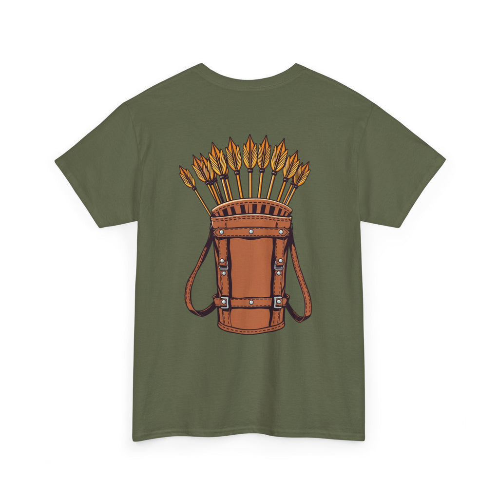 Robin Hood-Inspired Unisex Heavy Cotton Tee, Gamer Gift, Fantasy T-Shirt, Geeky Apparel, Celebration Wear, Unique Costume Tee