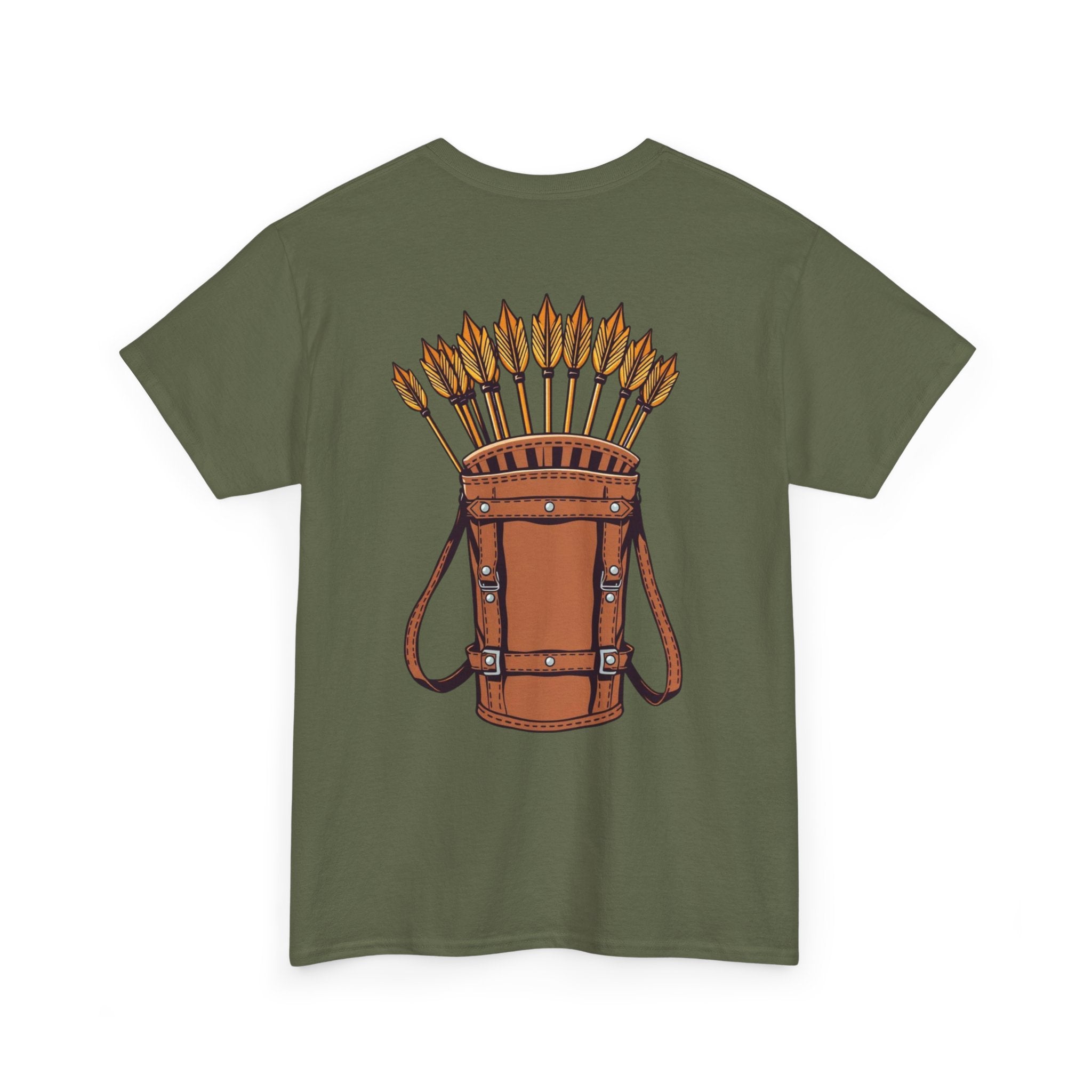Robin Hood-Inspired Unisex Heavy Cotton Tee, Gamer Gift, Fantasy T-Shirt, Geeky Apparel, Celebration Wear, Unique Costume Tee