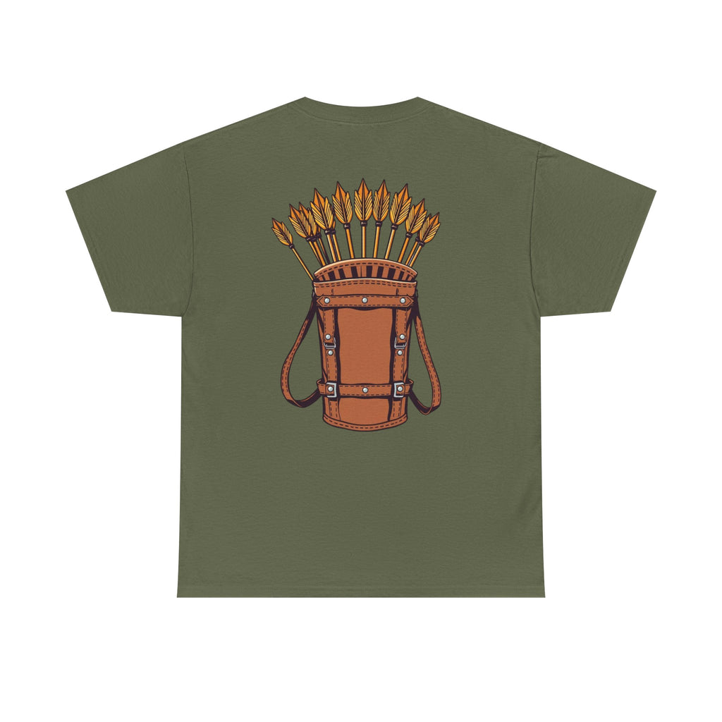 Robin Hood-Inspired Unisex Heavy Cotton Tee, Gamer Gift, Fantasy T-Shirt, Geeky Apparel, Celebration Wear, Unique Costume Tee