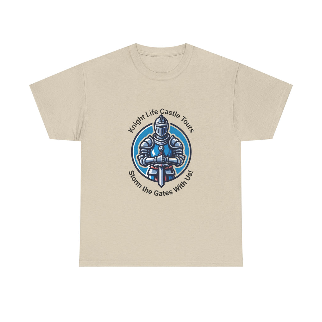 Knight Life Castle Tour Tee, Funny Graphic T-Shirt, Unisex Cotton Tee, Gift for Gamers, Summer Casual Wear, Adventure Theme Shirt