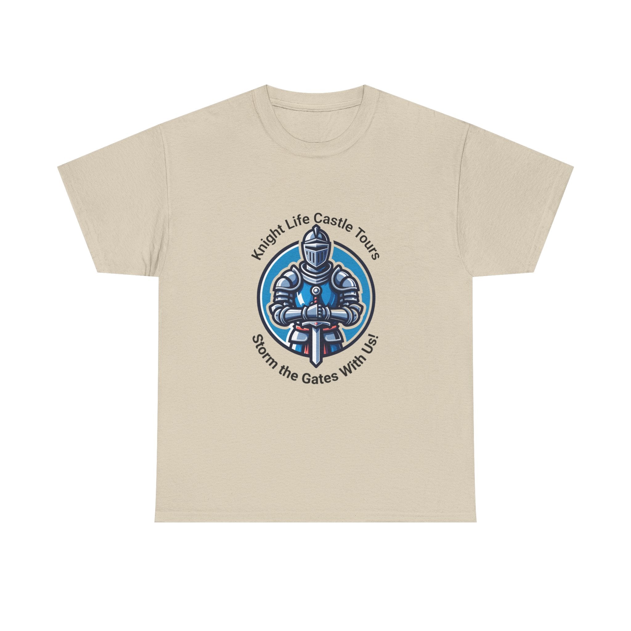 Knight Life Castle Tour Tee, Funny Graphic T-Shirt, Unisex Cotton Tee, Gift for Gamers, Summer Casual Wear, Adventure Theme Shirt