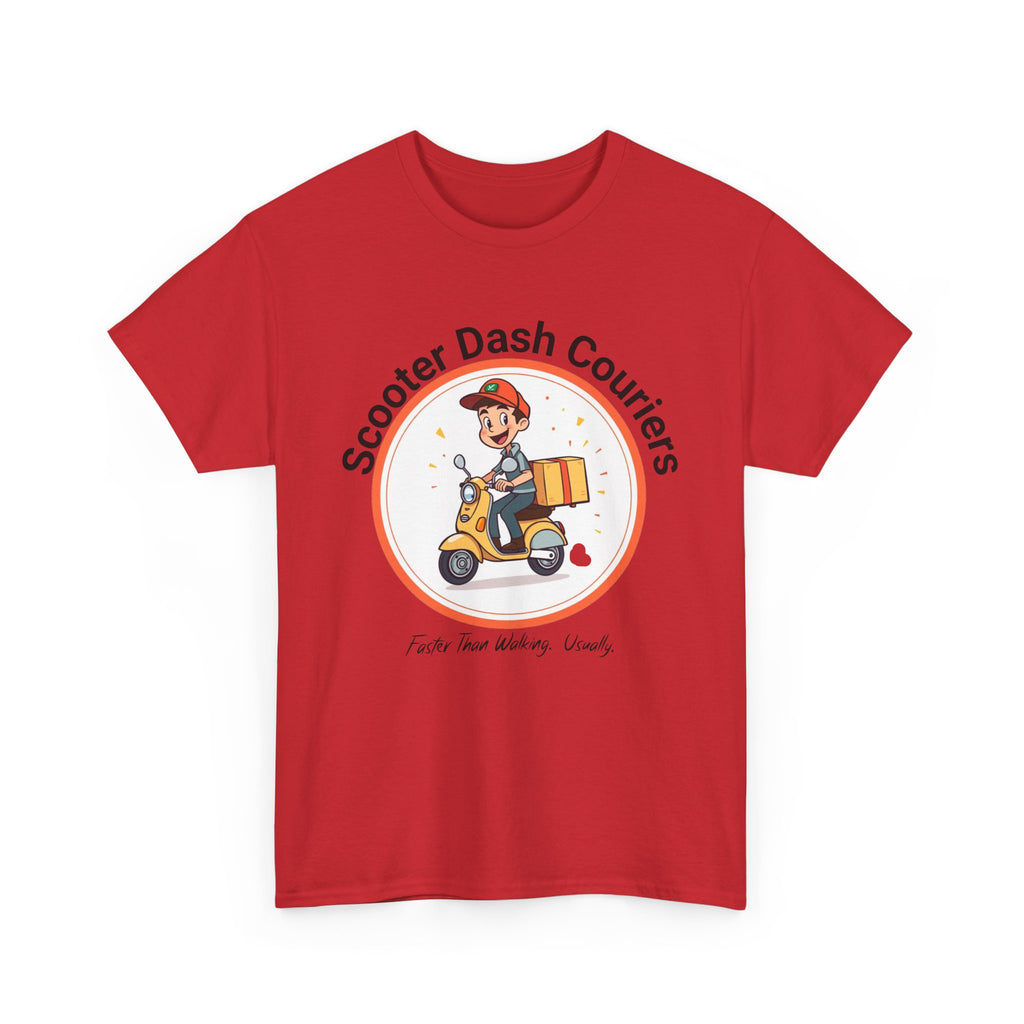 Scooter Courier Tee - Fun Urban Delivery T-Shirt, Perfect for Gifting, Casual Wear, Festivals, Everyday Use