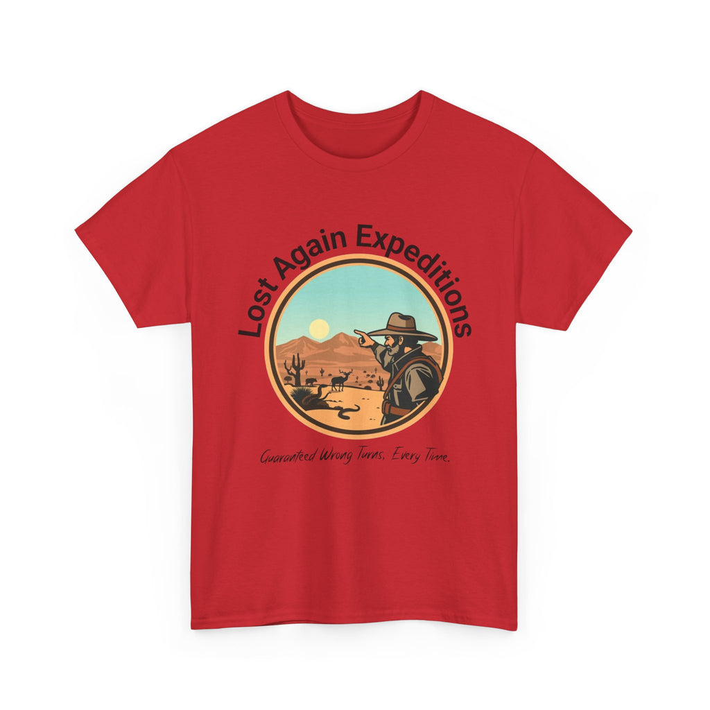 Vintage Adventure Graphic Tee, Lost Again Expeditions Shirt, Travel T-shirt, Unisex Cotton Top, Perfect Gift for Explorers