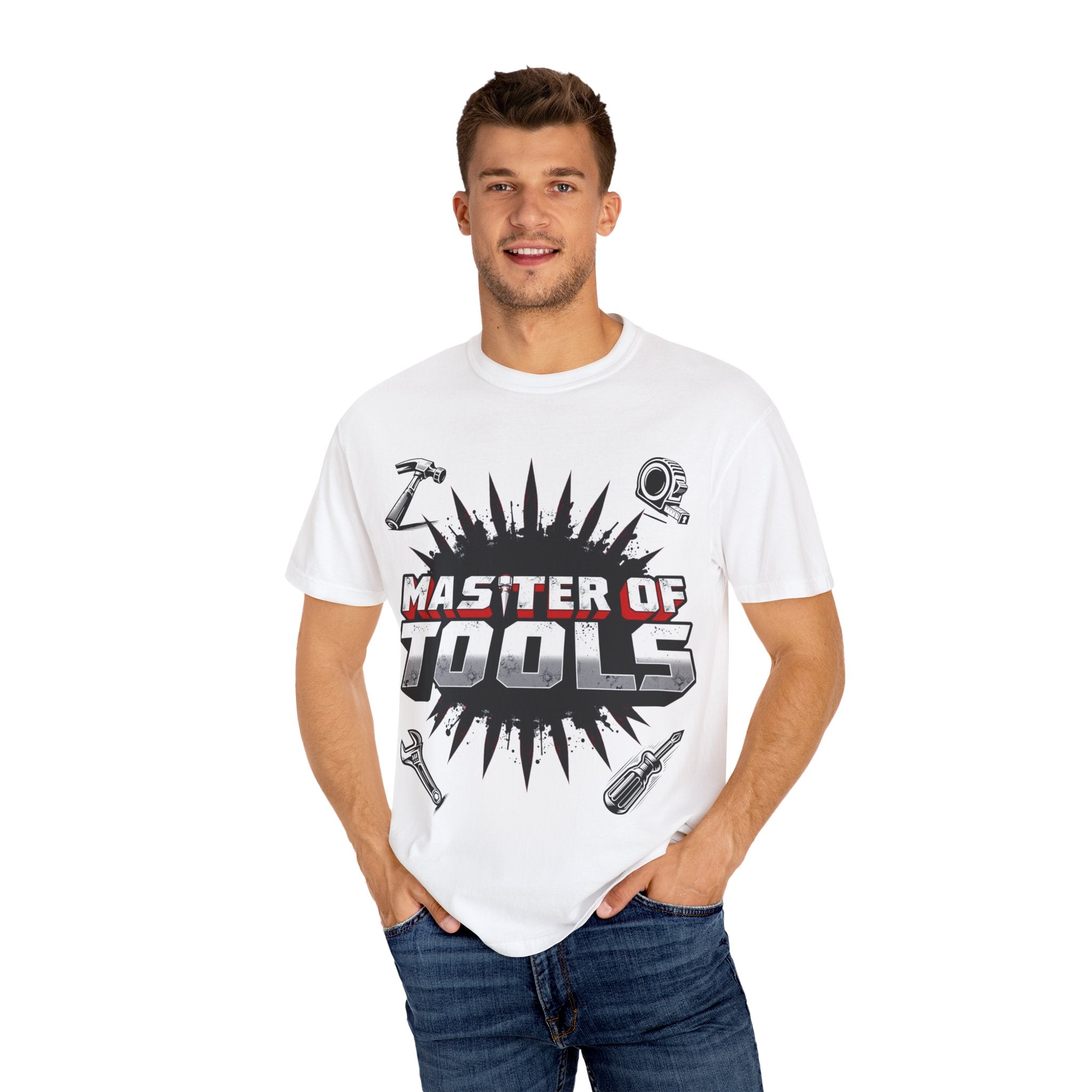 Master of Tools Unisex T-Shirt | Gift for DIY Enthusiasts | Crafting, Birthdays, Father's Day, Construction