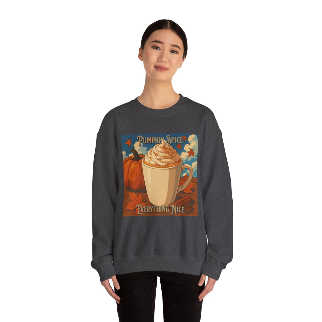 Cozy Pumpkin Spice Sweatshirt | Fall Fashion, Sweatshirt Gift, Autumn Style, Coffee Lover Apparel, Thanksgiving Outfit