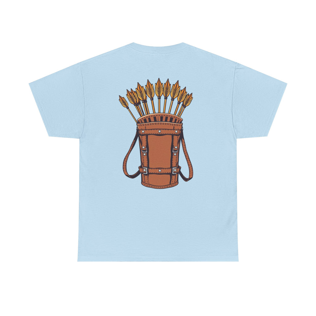 Robin Hood-Inspired Unisex Heavy Cotton Tee, Gamer Gift, Fantasy T-Shirt, Geeky Apparel, Celebration Wear, Unique Costume Tee
