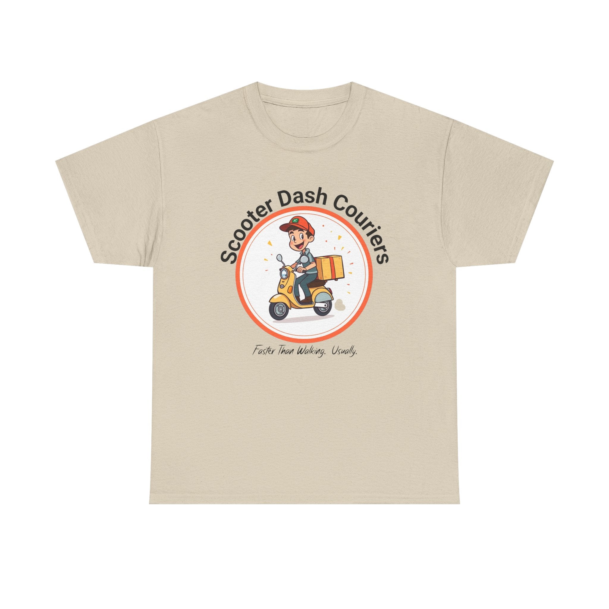 Scooter Courier Tee - Fun Urban Delivery T-Shirt, Perfect for Gifting, Casual Wear, Festivals, Everyday Use