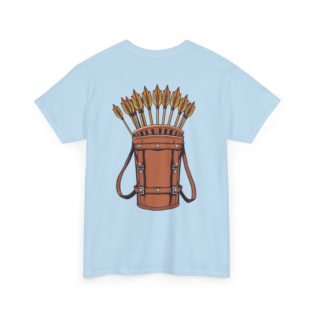 Robin Hood-Inspired Unisex Heavy Cotton Tee, Gamer Gift, Fantasy T-Shirt, Geeky Apparel, Celebration Wear, Unique Costume Tee
