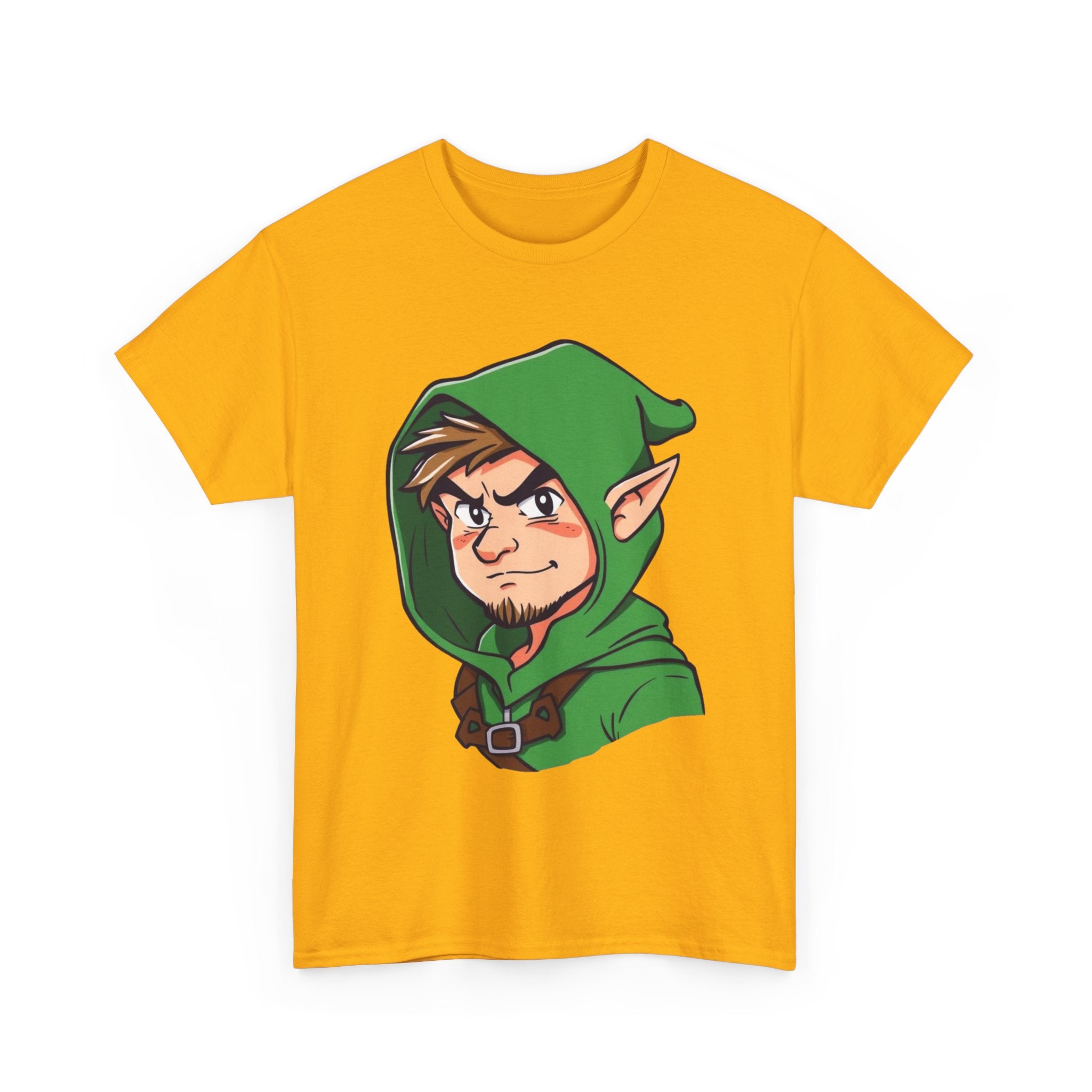 Robin Hood-Inspired Unisex Heavy Cotton Tee, Gamer Gift, Fantasy T-Shirt, Geeky Apparel, Celebration Wear, Unique Costume Tee
