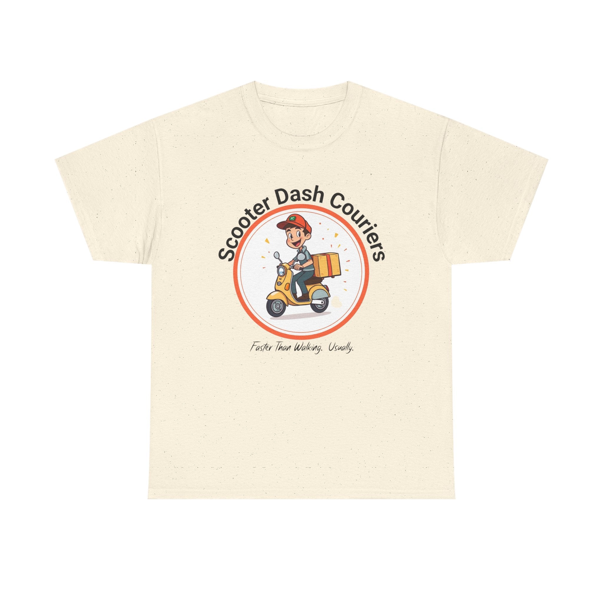 Scooter Courier Tee - Fun Urban Delivery T-Shirt, Perfect for Gifting, Casual Wear, Festivals, Everyday Use