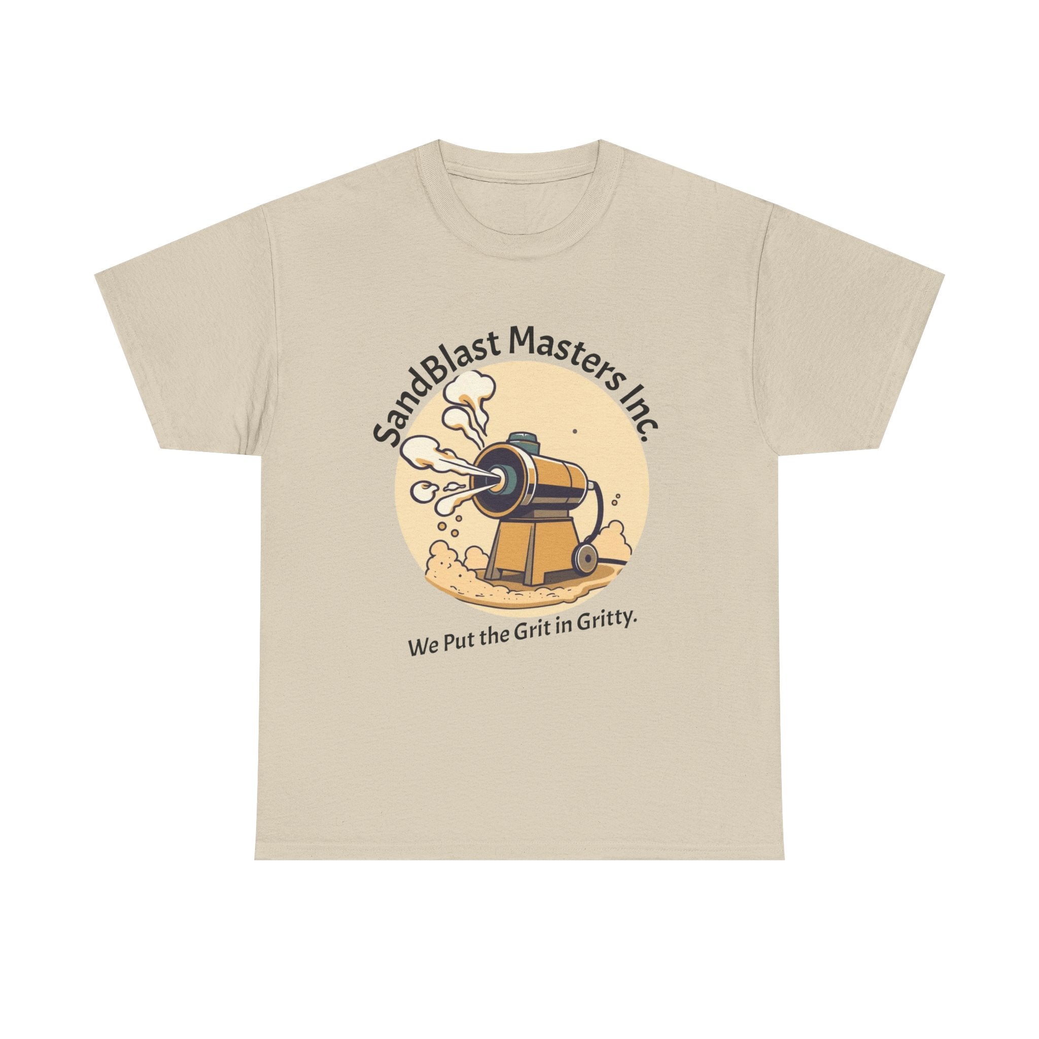 Sandblast Masters Inc. Unisex Heavy Cotton Tee - Casual Workwear, Graphic Tee, Gritty T-Shirt, Creative Gift, Comfortable Everyday Wear
