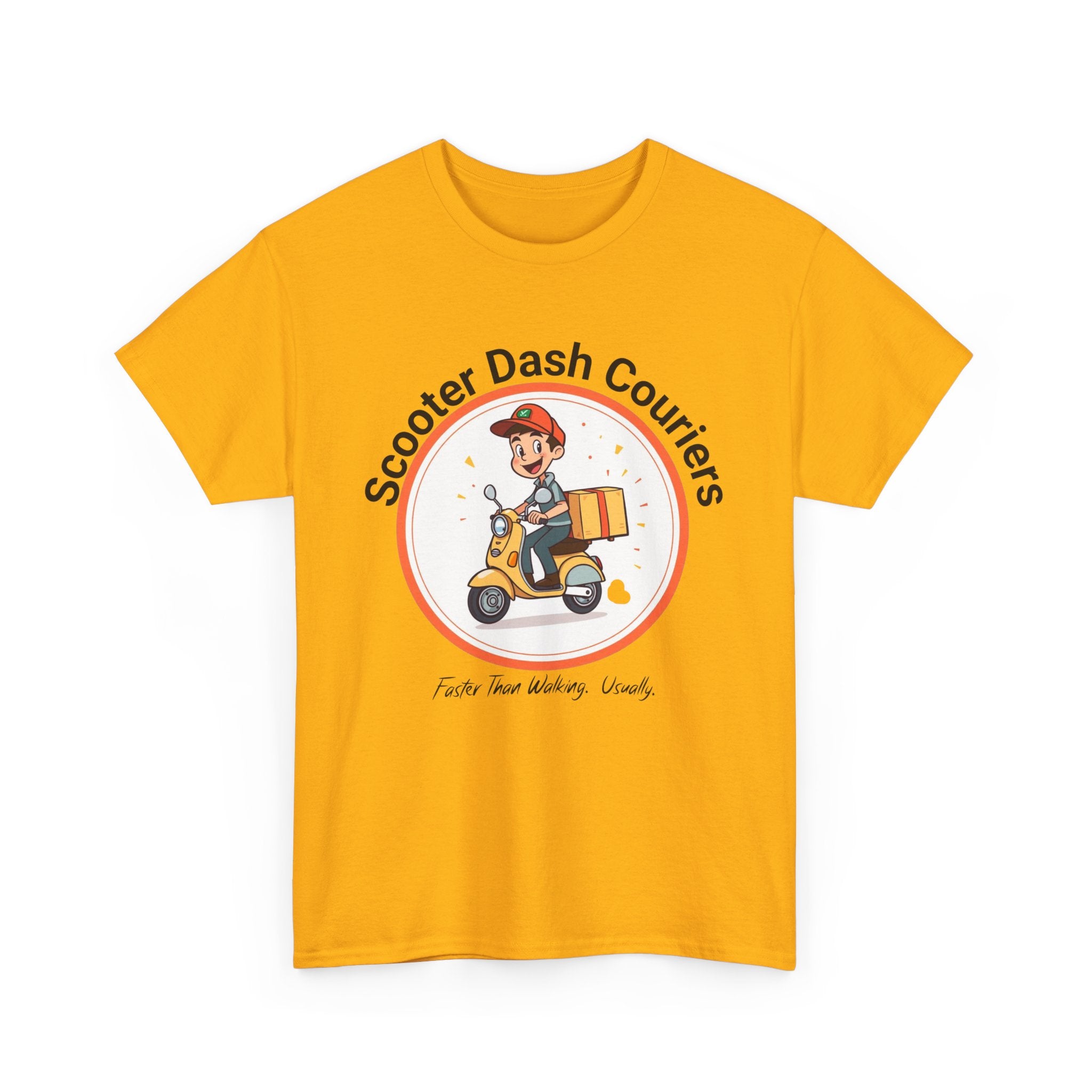 Scooter Courier Tee - Fun Urban Delivery T-Shirt, Perfect for Gifting, Casual Wear, Festivals, Everyday Use