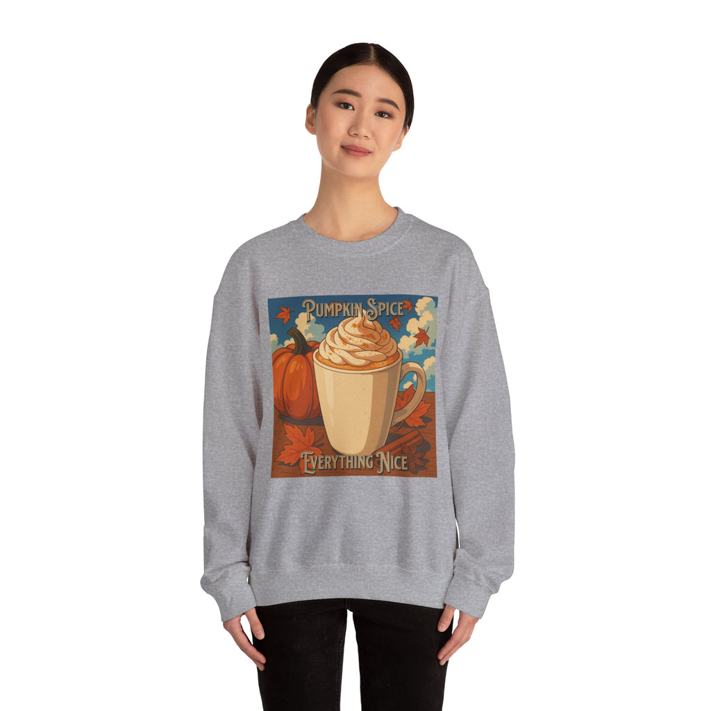 Cozy Pumpkin Spice Sweatshirt | Fall Fashion, Sweatshirt Gift, Autumn Style, Coffee Lover Apparel, Thanksgiving Outfit