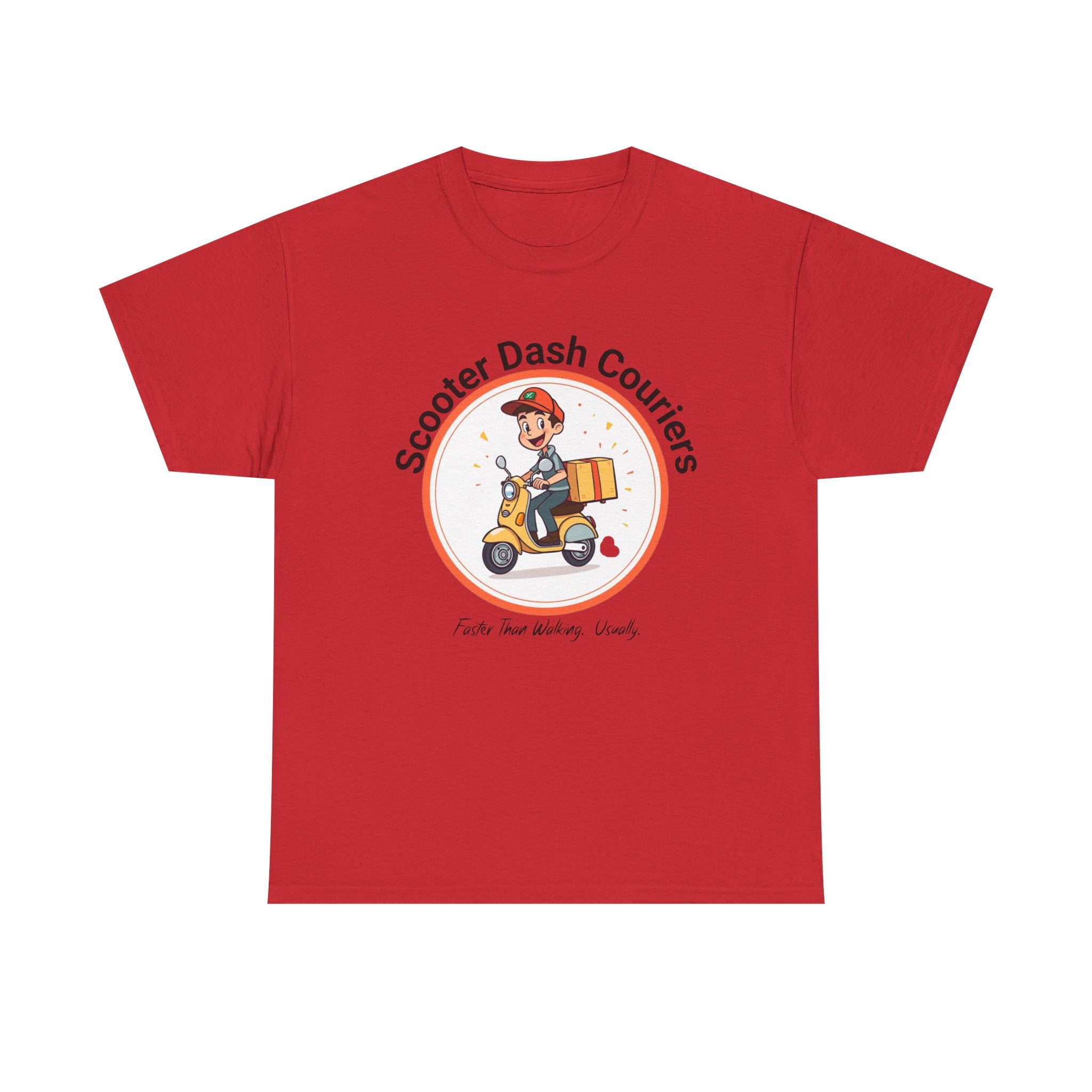 Scooter Courier Tee - Fun Urban Delivery T-Shirt, Perfect for Gifting, Casual Wear, Festivals, Everyday Use