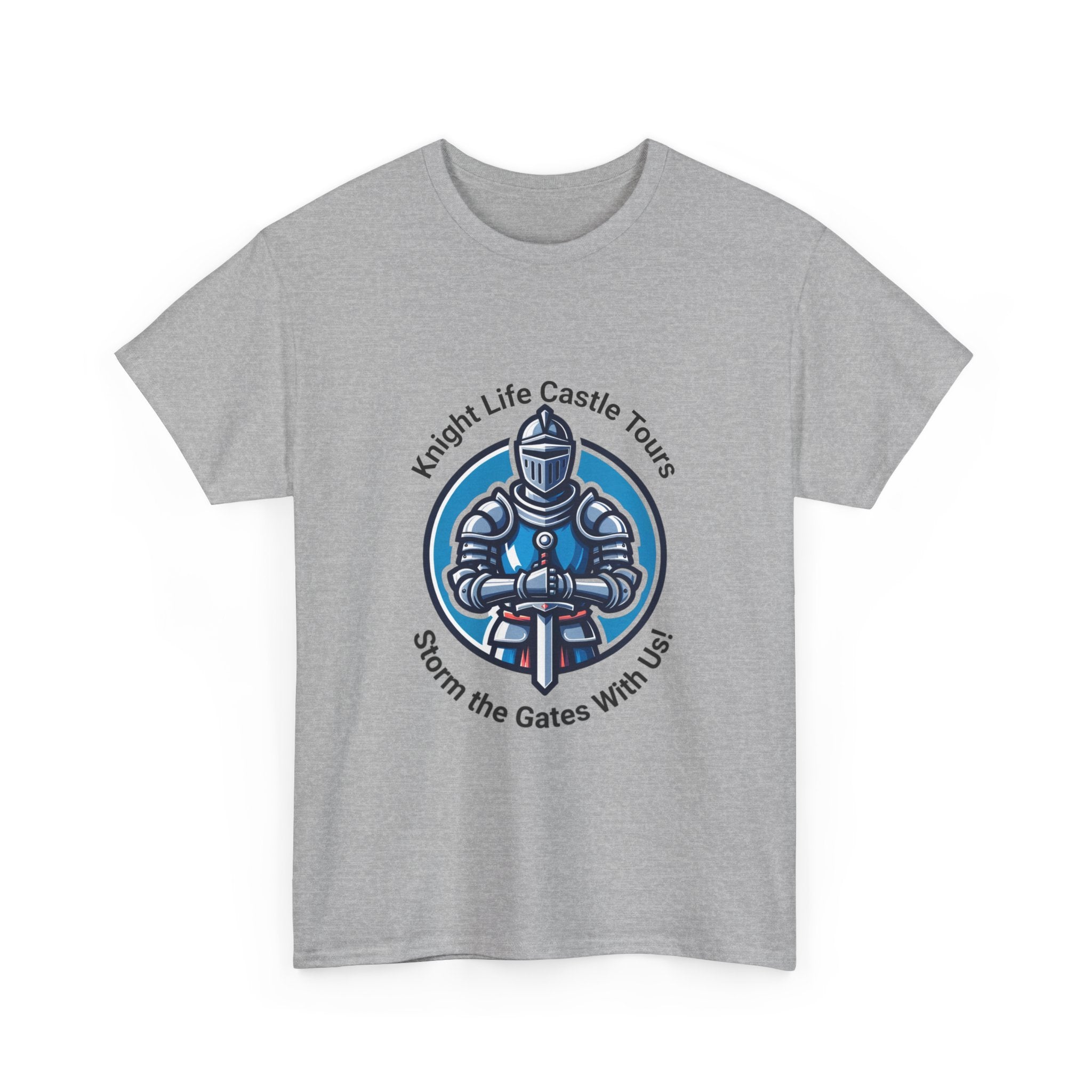 Knight Life Castle Tour Tee, Funny Graphic T-Shirt, Unisex Cotton Tee, Gift for Gamers, Summer Casual Wear, Adventure Theme Shirt