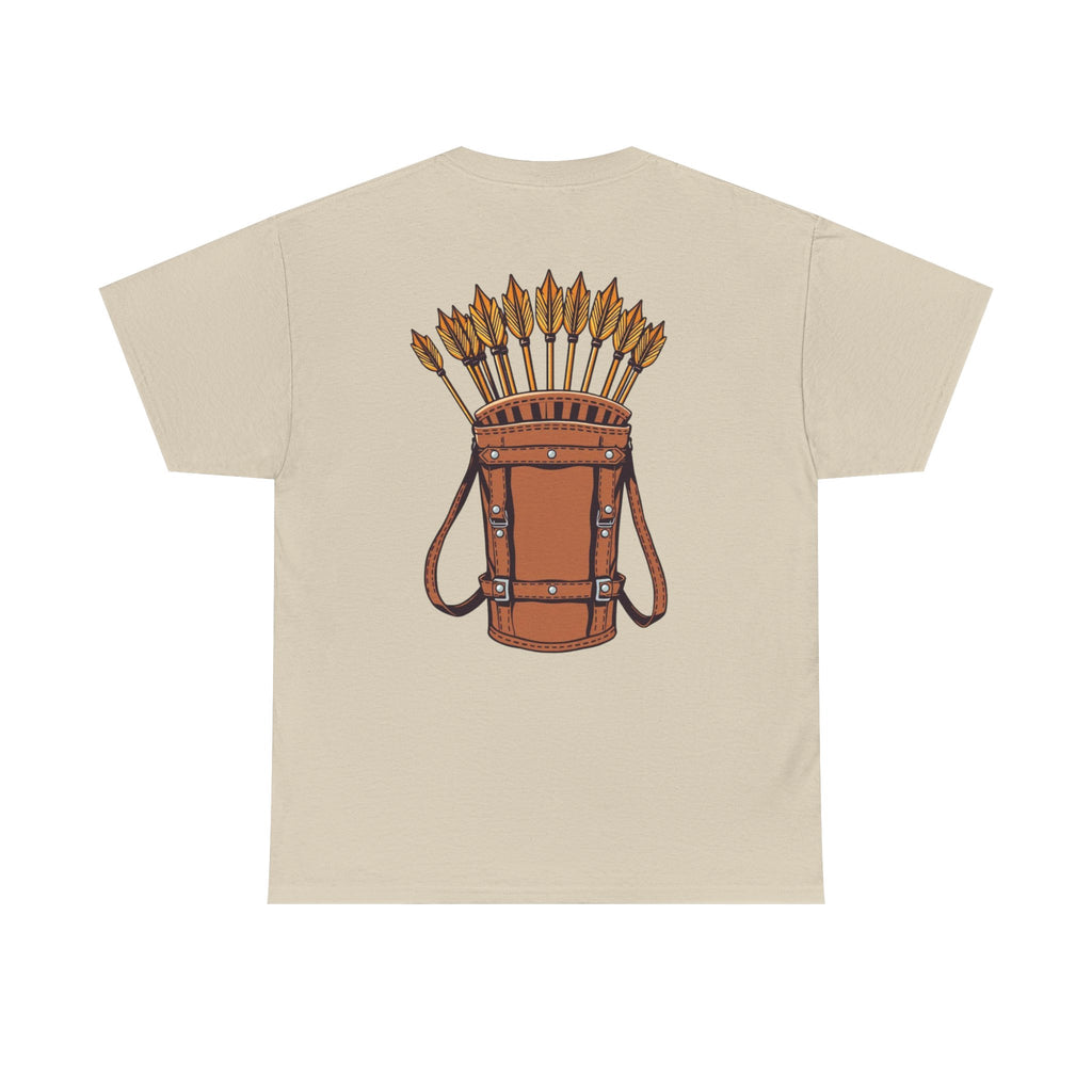 Robin Hood-Inspired Unisex Heavy Cotton Tee, Gamer Gift, Fantasy T-Shirt, Geeky Apparel, Celebration Wear, Unique Costume Tee