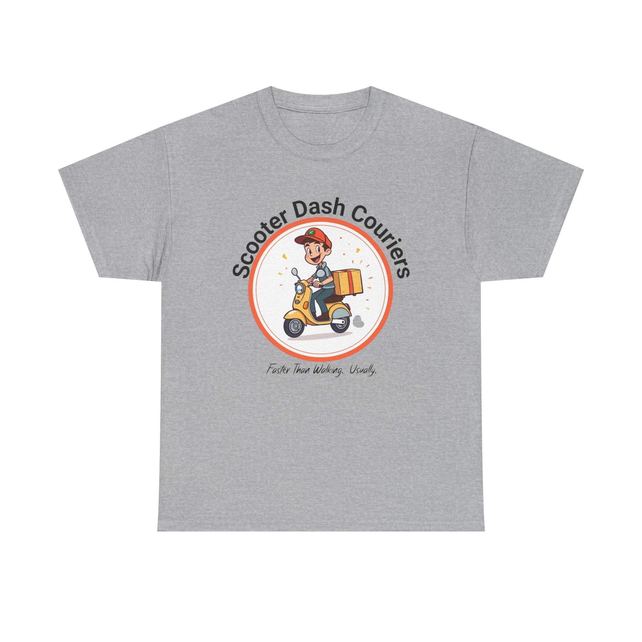 Scooter Courier Tee - Fun Urban Delivery T-Shirt, Perfect for Gifting, Casual Wear, Festivals, Everyday Use