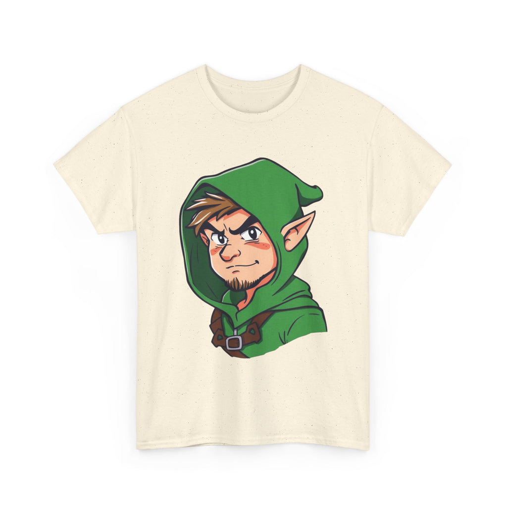 Robin Hood-Inspired Unisex Heavy Cotton Tee, Gamer Gift, Fantasy T-Shirt, Geeky Apparel, Celebration Wear, Unique Costume Tee