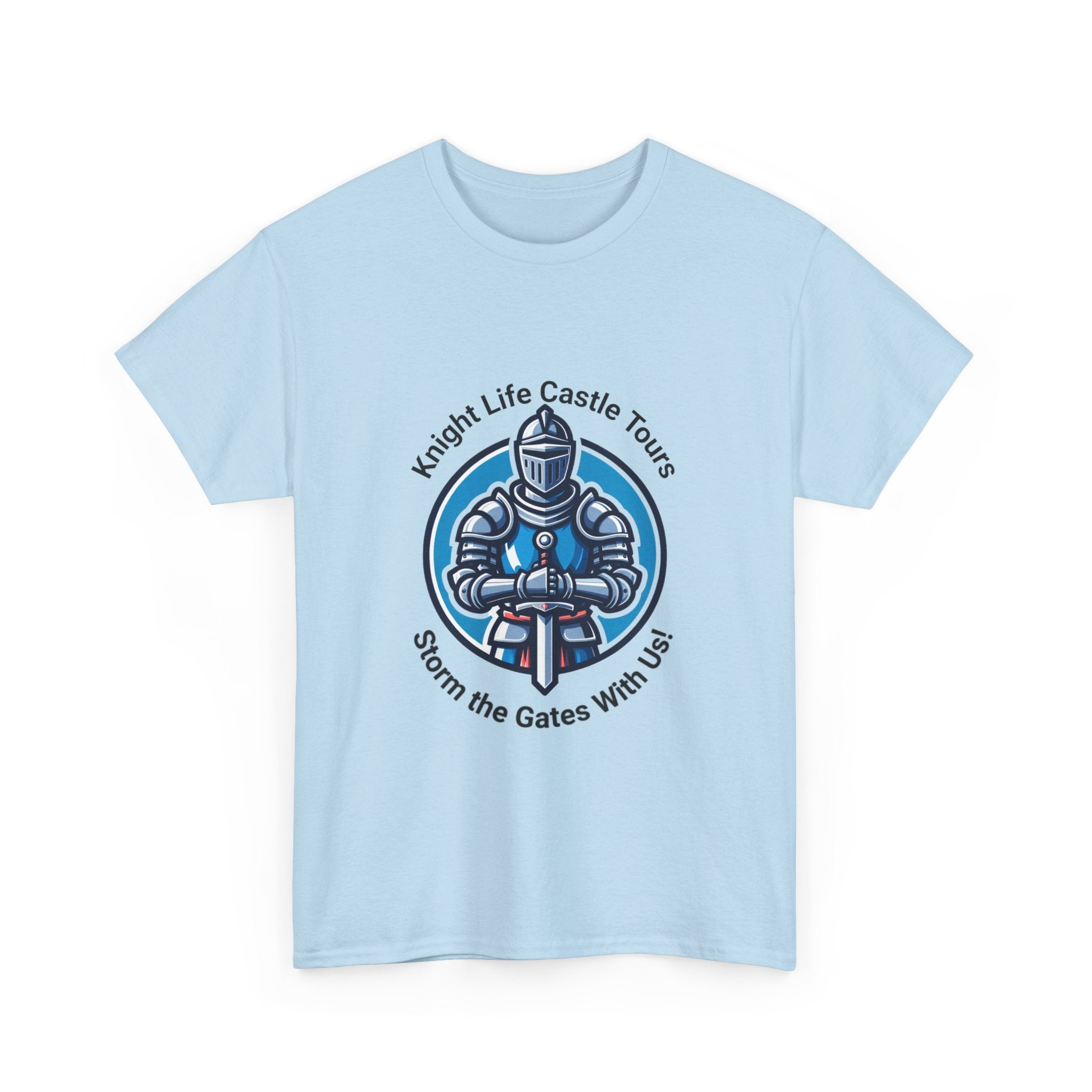 Knight Life Castle Tour Tee, Funny Graphic T-Shirt, Unisex Cotton Tee, Gift for Gamers, Summer Casual Wear, Adventure Theme Shirt