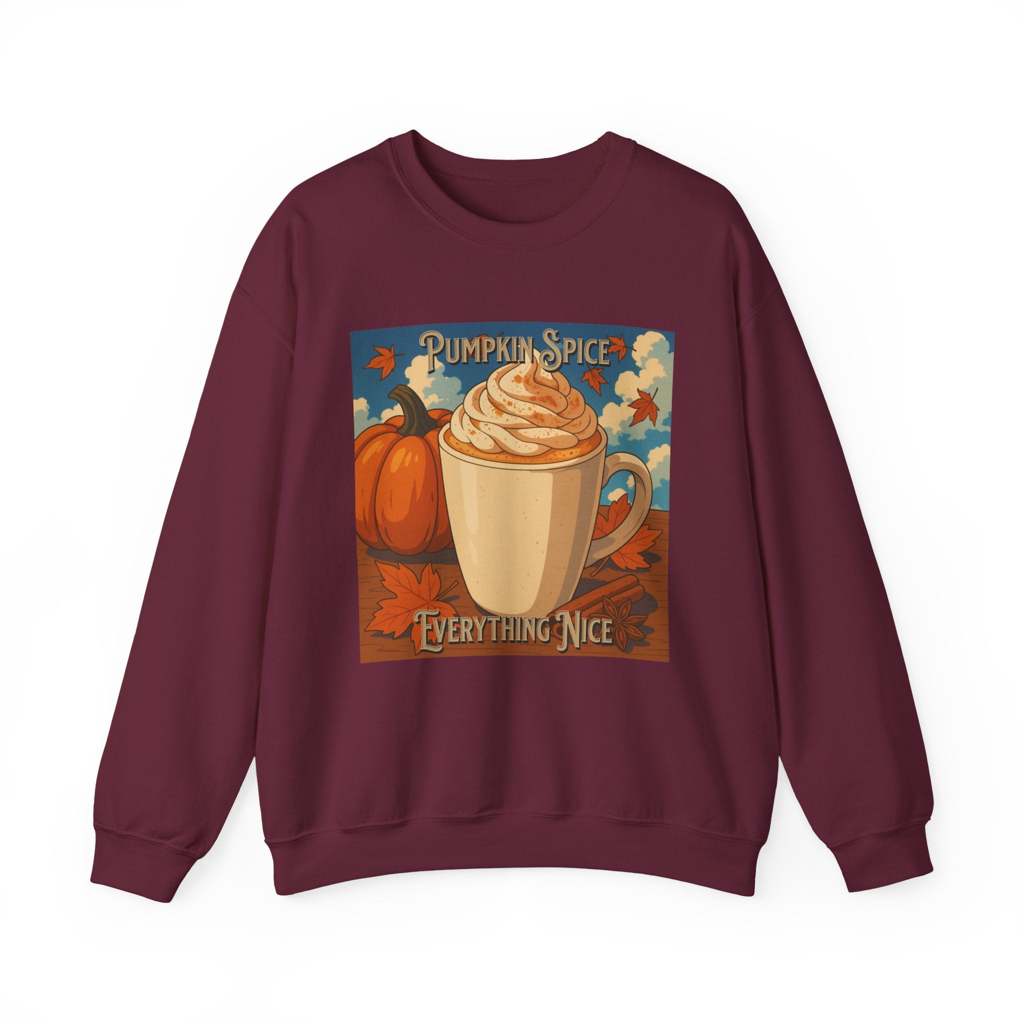 Cozy Pumpkin Spice Sweatshirt | Fall Fashion, Sweatshirt Gift, Autumn Style, Coffee Lover Apparel, Thanksgiving Outfit