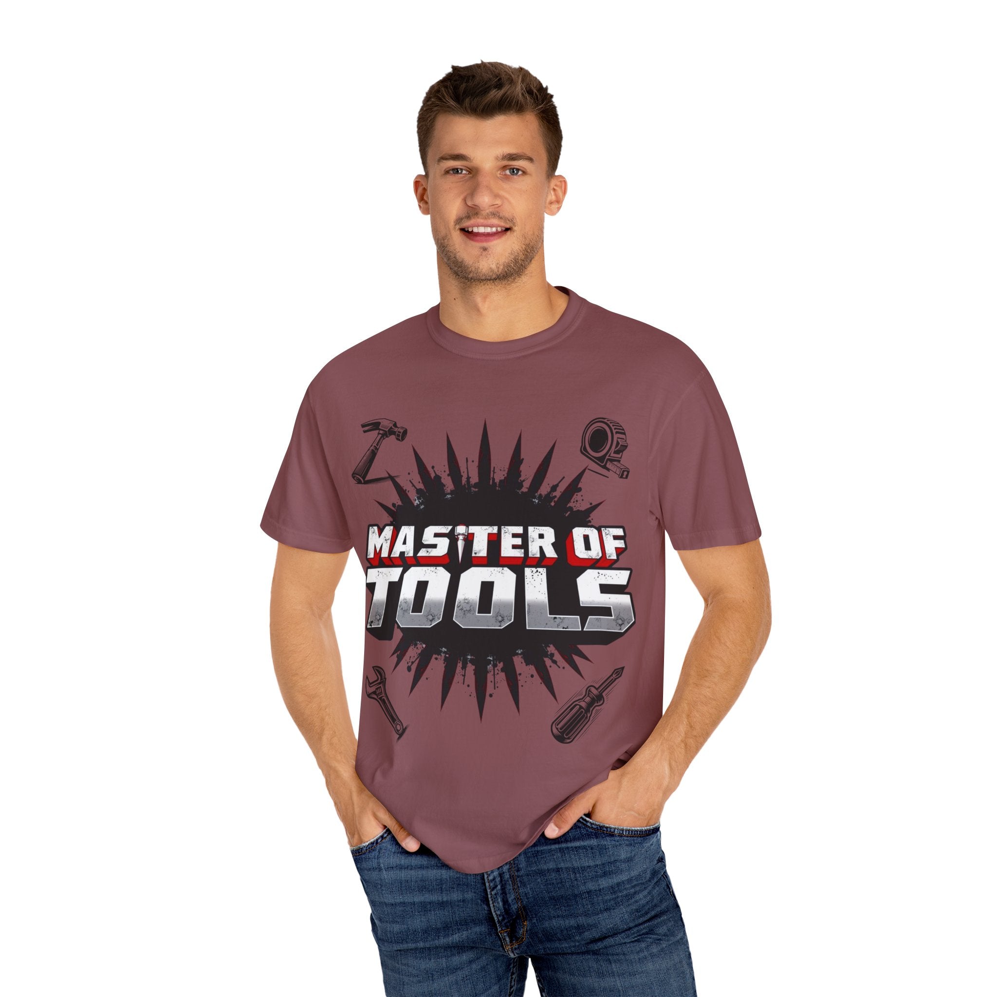Master of Tools Unisex T-Shirt | Gift for DIY Enthusiasts | Crafting, Birthdays, Father's Day, Construction