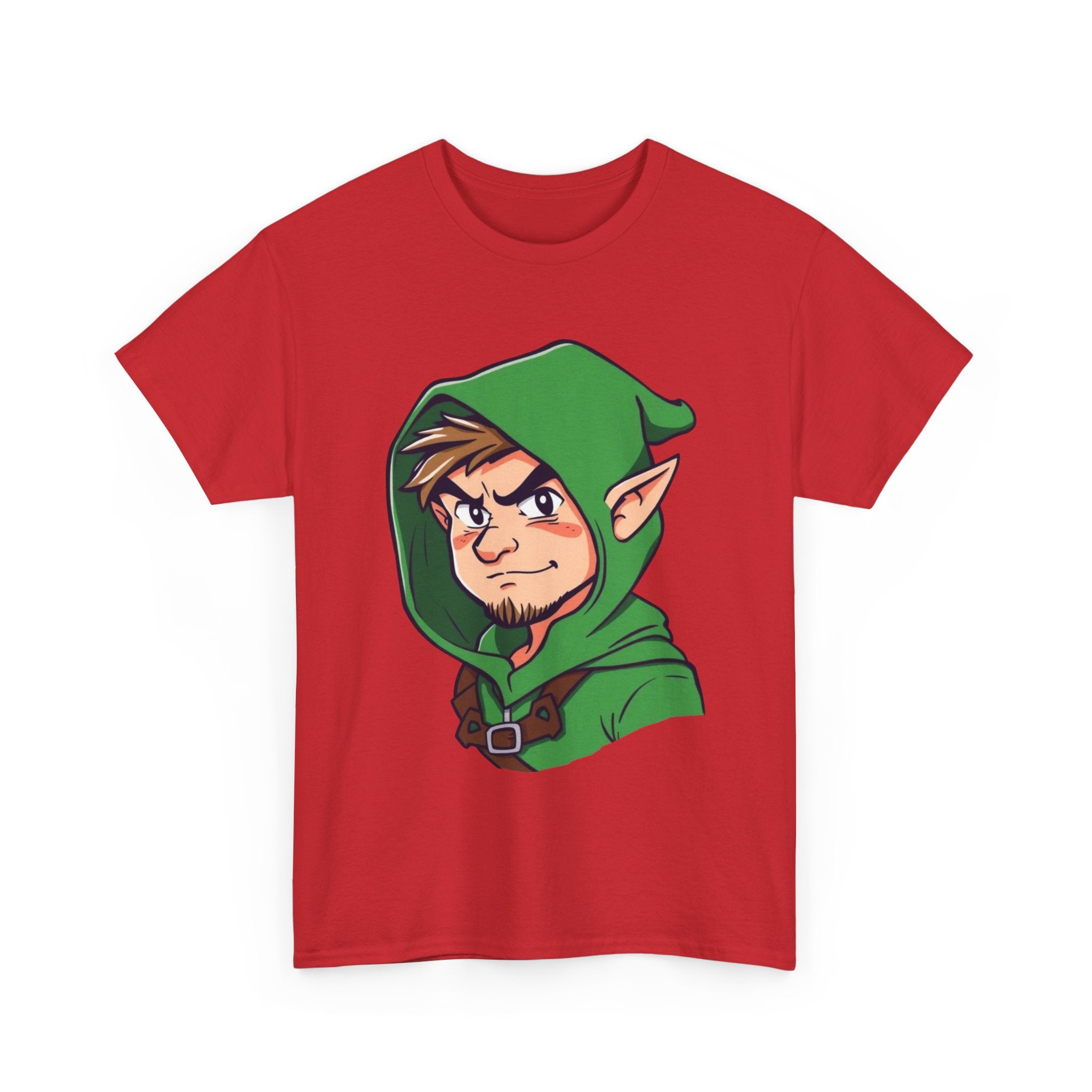 Robin Hood-Inspired Unisex Heavy Cotton Tee, Gamer Gift, Fantasy T-Shirt, Geeky Apparel, Celebration Wear, Unique Costume Tee
