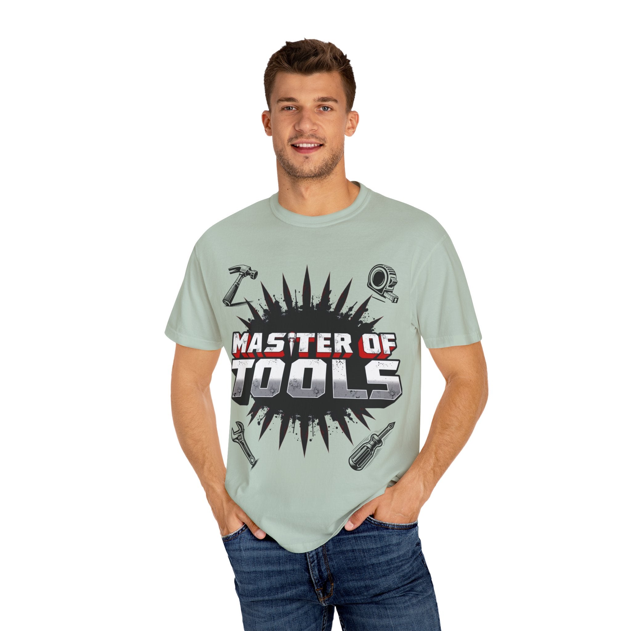 Master of Tools Unisex T-Shirt | Gift for DIY Enthusiasts | Crafting, Birthdays, Father's Day, Construction