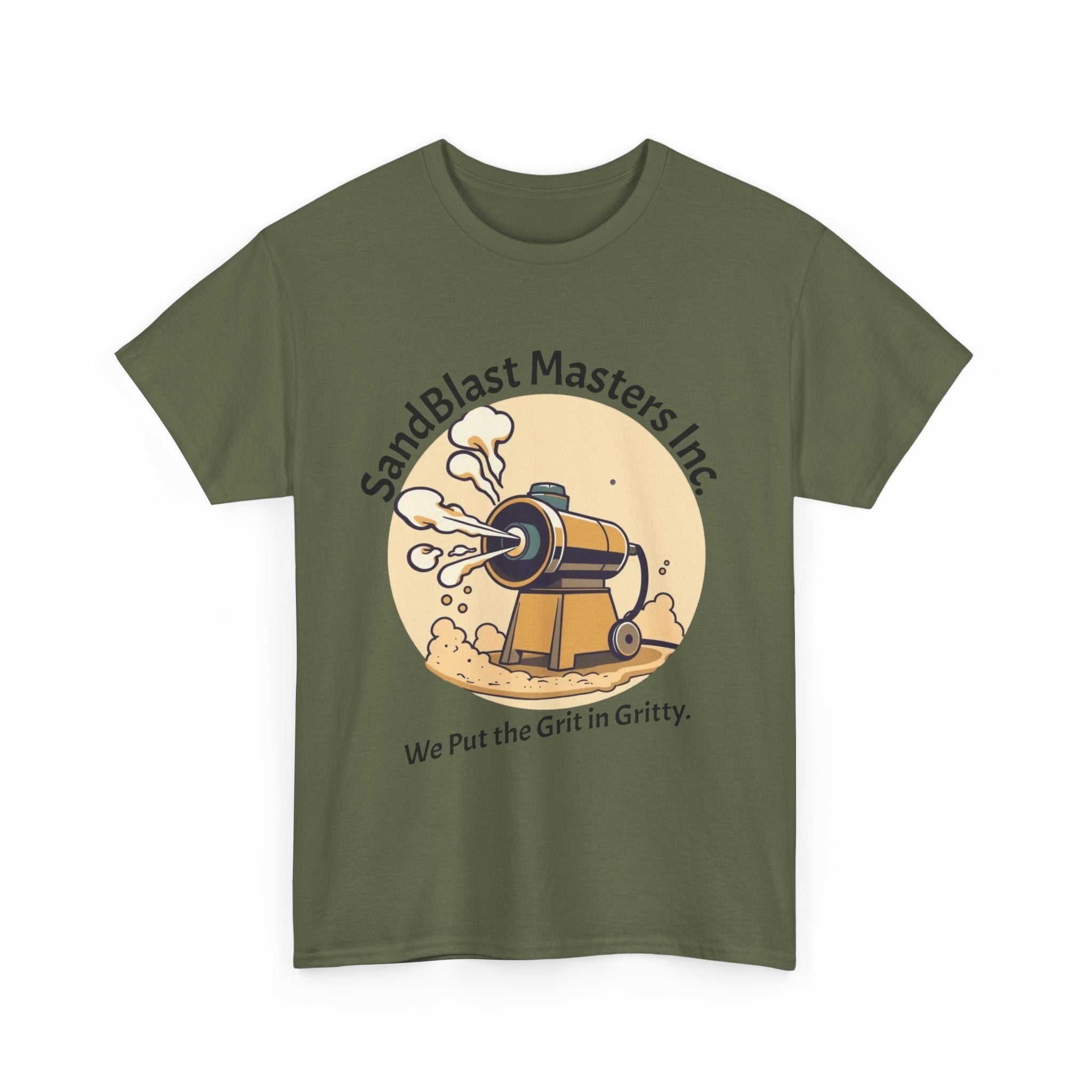 Sandblast Masters Inc. Unisex Heavy Cotton Tee - Casual Workwear, Graphic Tee, Gritty T-Shirt, Creative Gift, Comfortable Everyday Wear