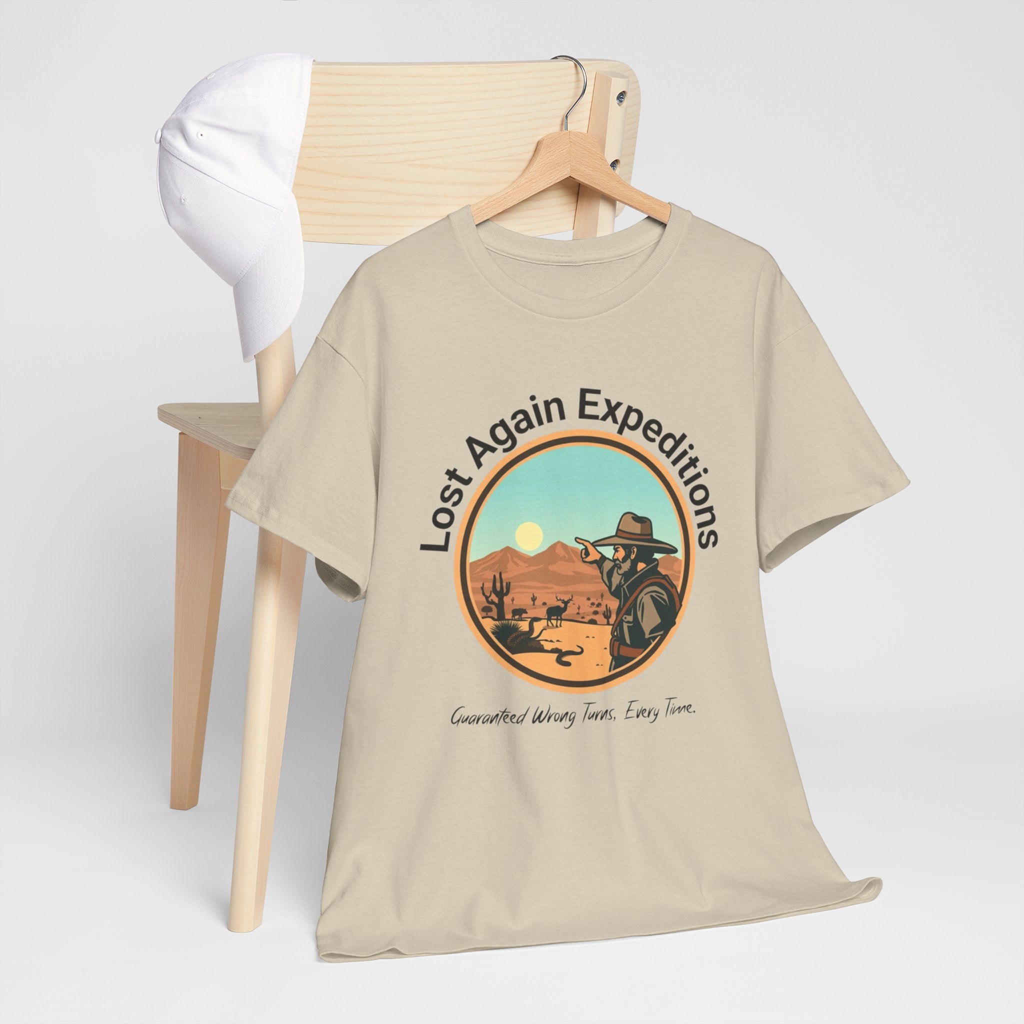 Vintage Adventure Graphic Tee, Lost Again Expeditions Shirt, Travel T-shirt, Unisex Cotton Top, Perfect Gift for Explorers