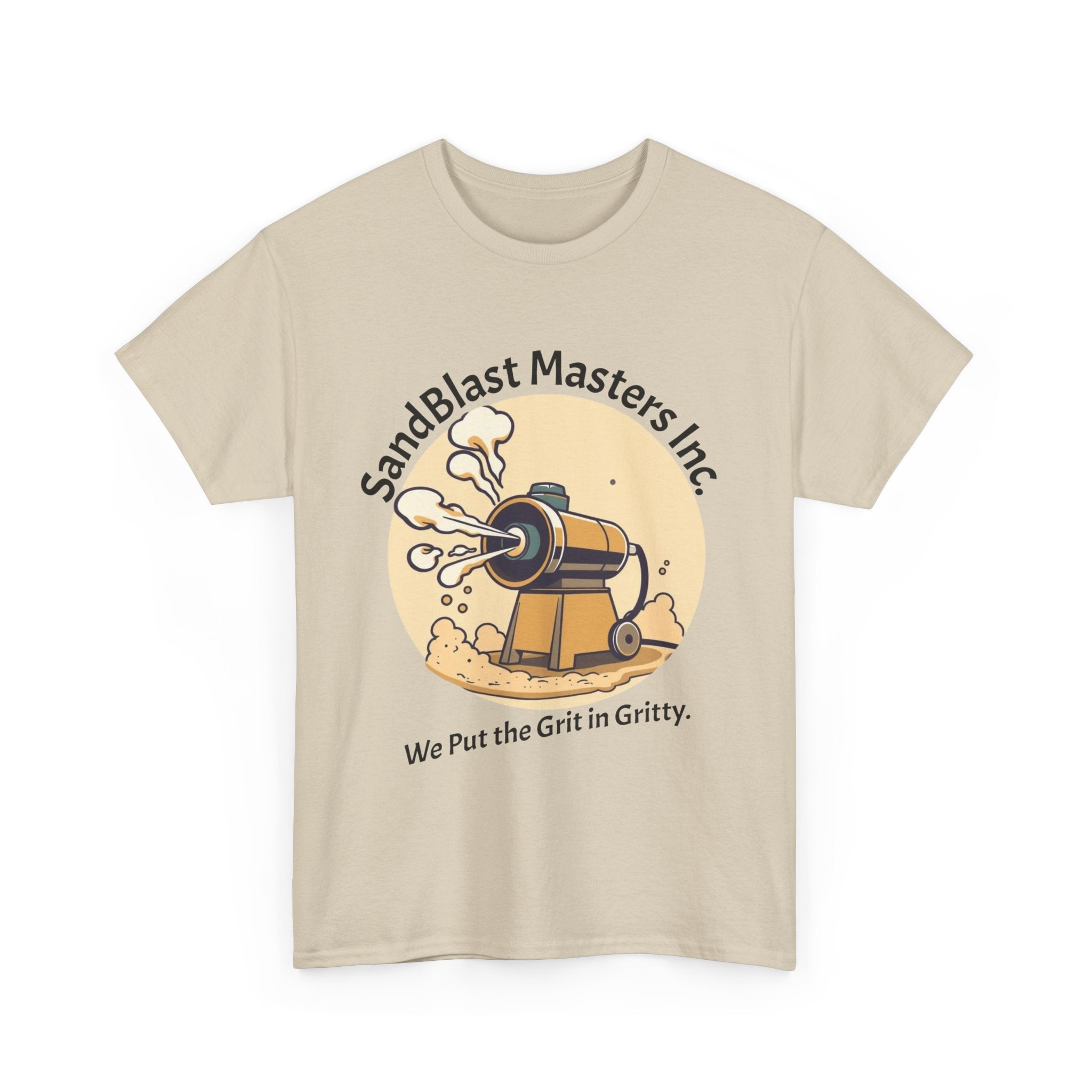 Sandblast Masters Inc. Unisex Heavy Cotton Tee - Casual Workwear, Graphic Tee, Gritty T-Shirt, Creative Gift, Comfortable Everyday Wear