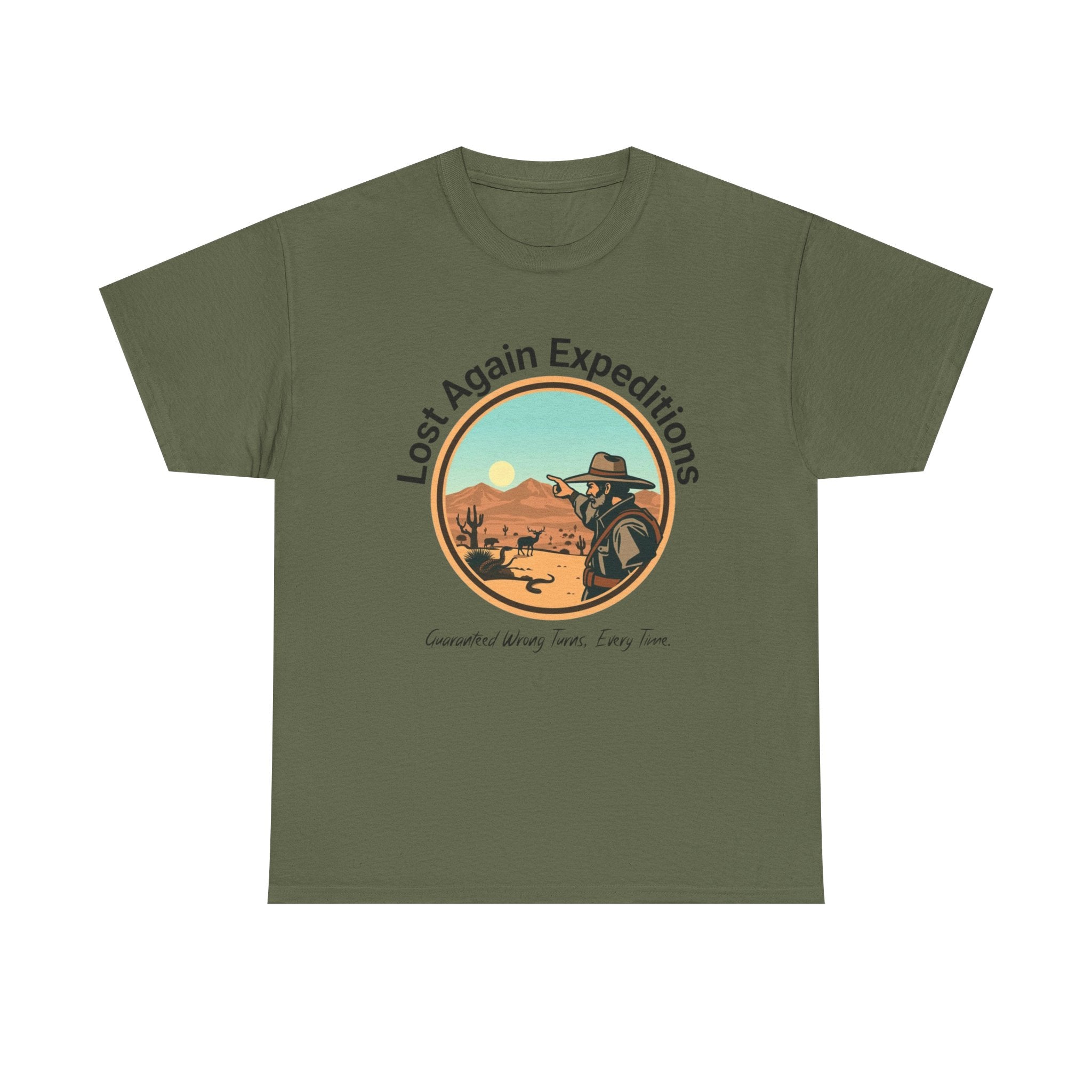 Vintage Adventure Graphic Tee, Lost Again Expeditions Shirt, Travel T-shirt, Unisex Cotton Top, Perfect Gift for Explorers