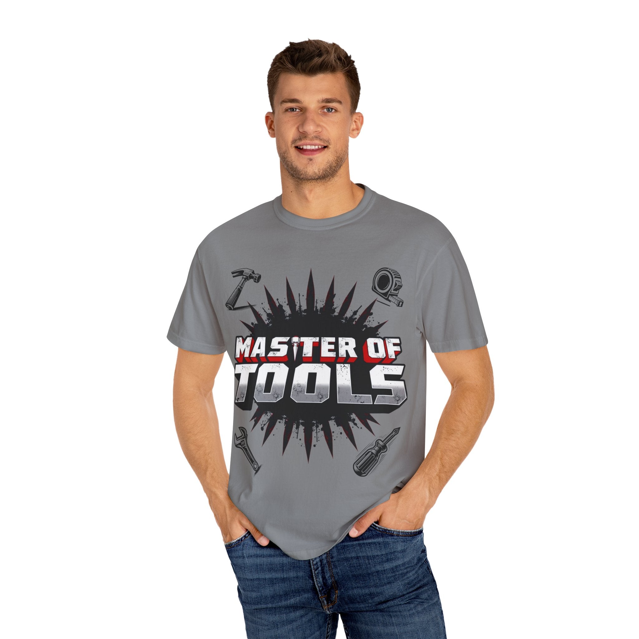 Master of Tools Unisex T-Shirt | Gift for DIY Enthusiasts | Crafting, Birthdays, Father's Day, Construction