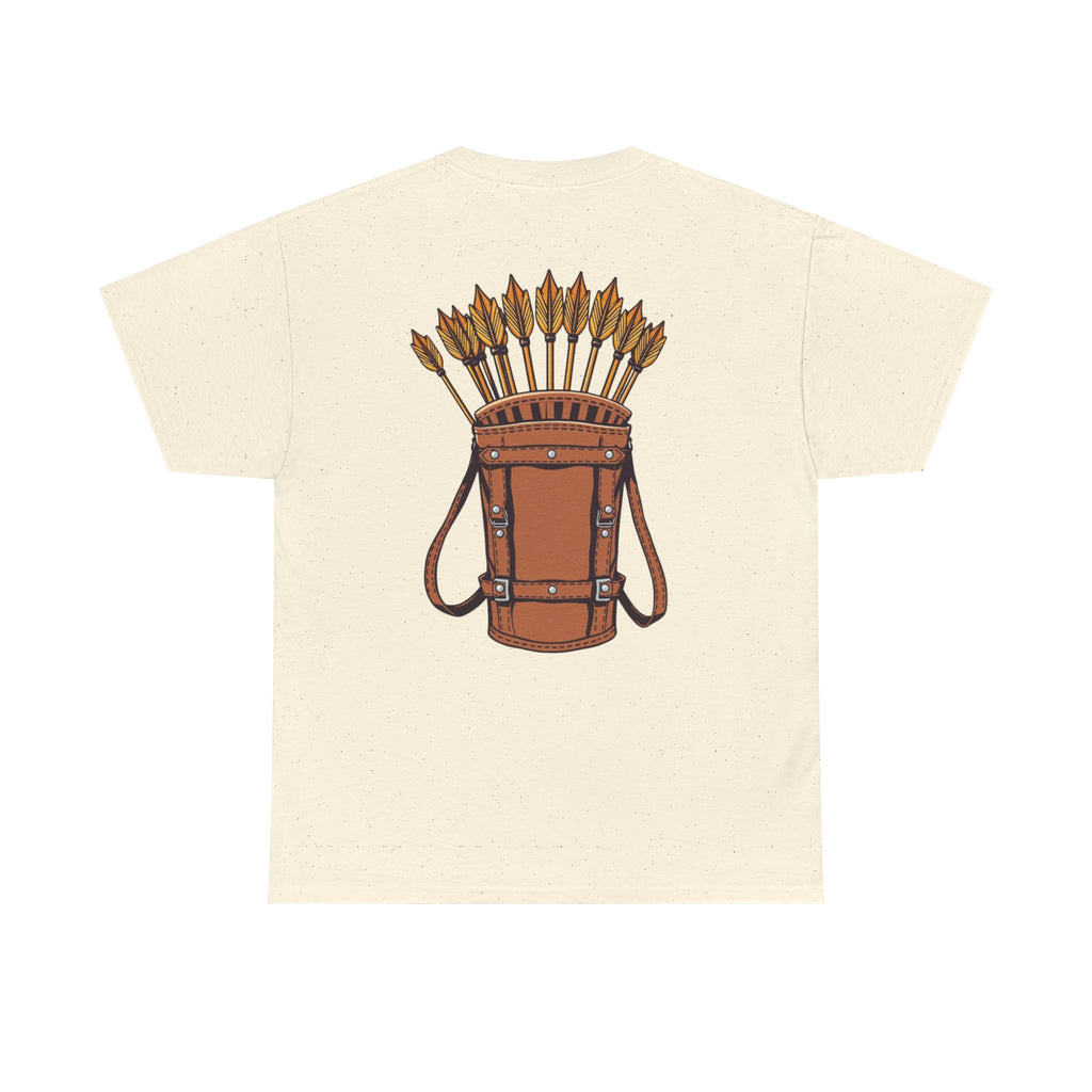 Robin Hood-Inspired Unisex Heavy Cotton Tee, Gamer Gift, Fantasy T-Shirt, Geeky Apparel, Celebration Wear, Unique Costume Tee