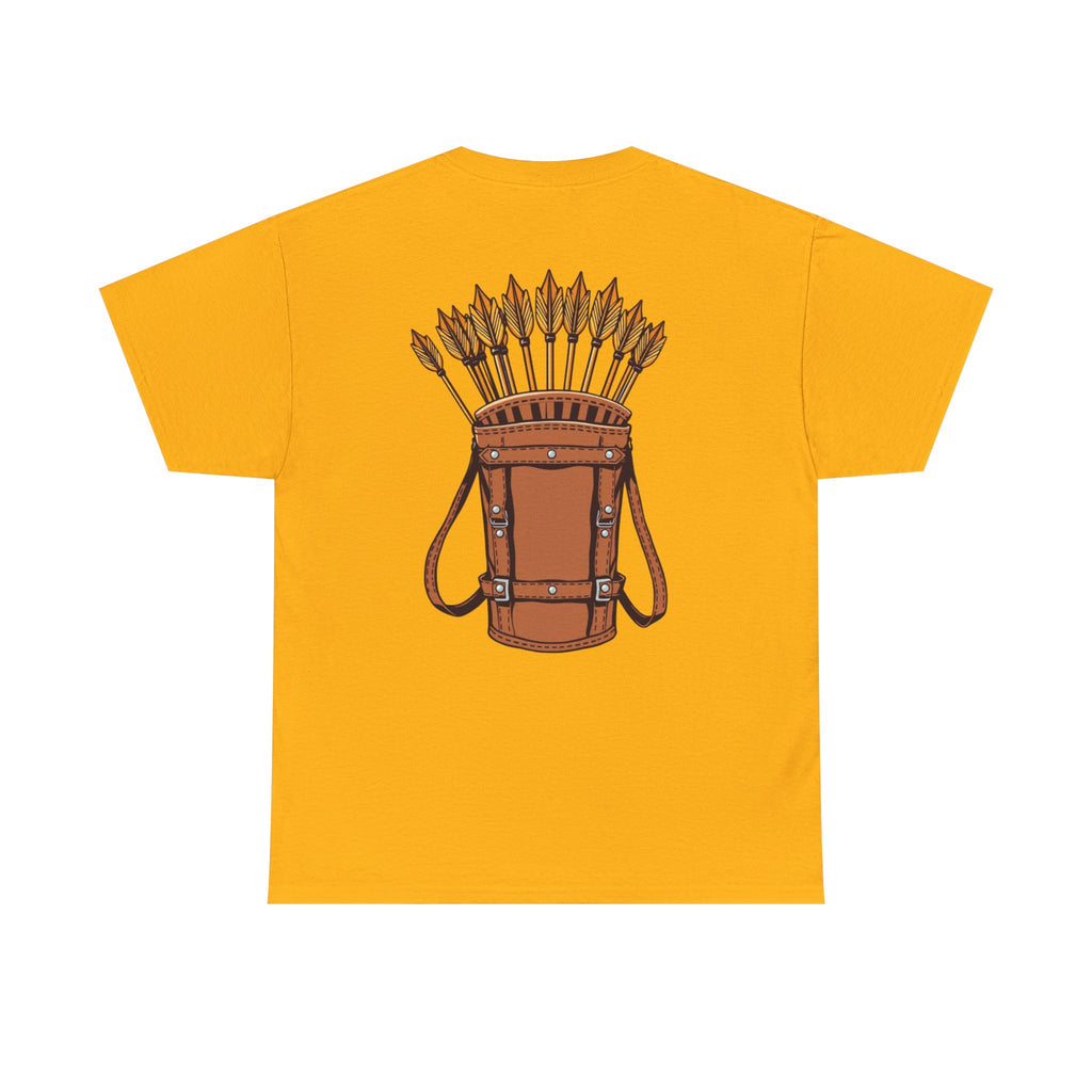 Robin Hood-Inspired Unisex Heavy Cotton Tee, Gamer Gift, Fantasy T-Shirt, Geeky Apparel, Celebration Wear, Unique Costume Tee