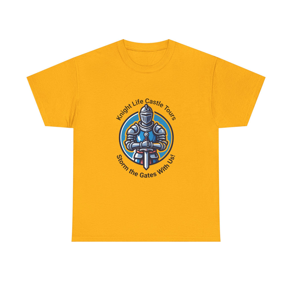 Knight Life Castle Tour Tee, Funny Graphic T-Shirt, Unisex Cotton Tee, Gift for Gamers, Summer Casual Wear, Adventure Theme Shirt