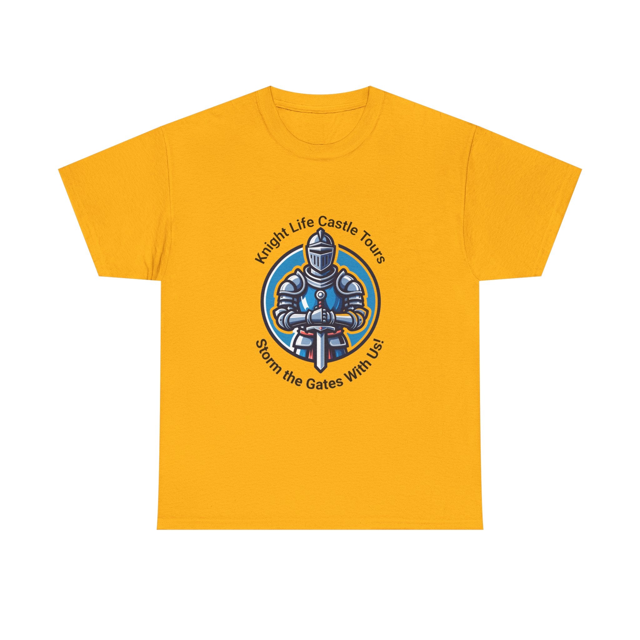 Knight Life Castle Tour Tee, Funny Graphic T-Shirt, Unisex Cotton Tee, Gift for Gamers, Summer Casual Wear, Adventure Theme Shirt
