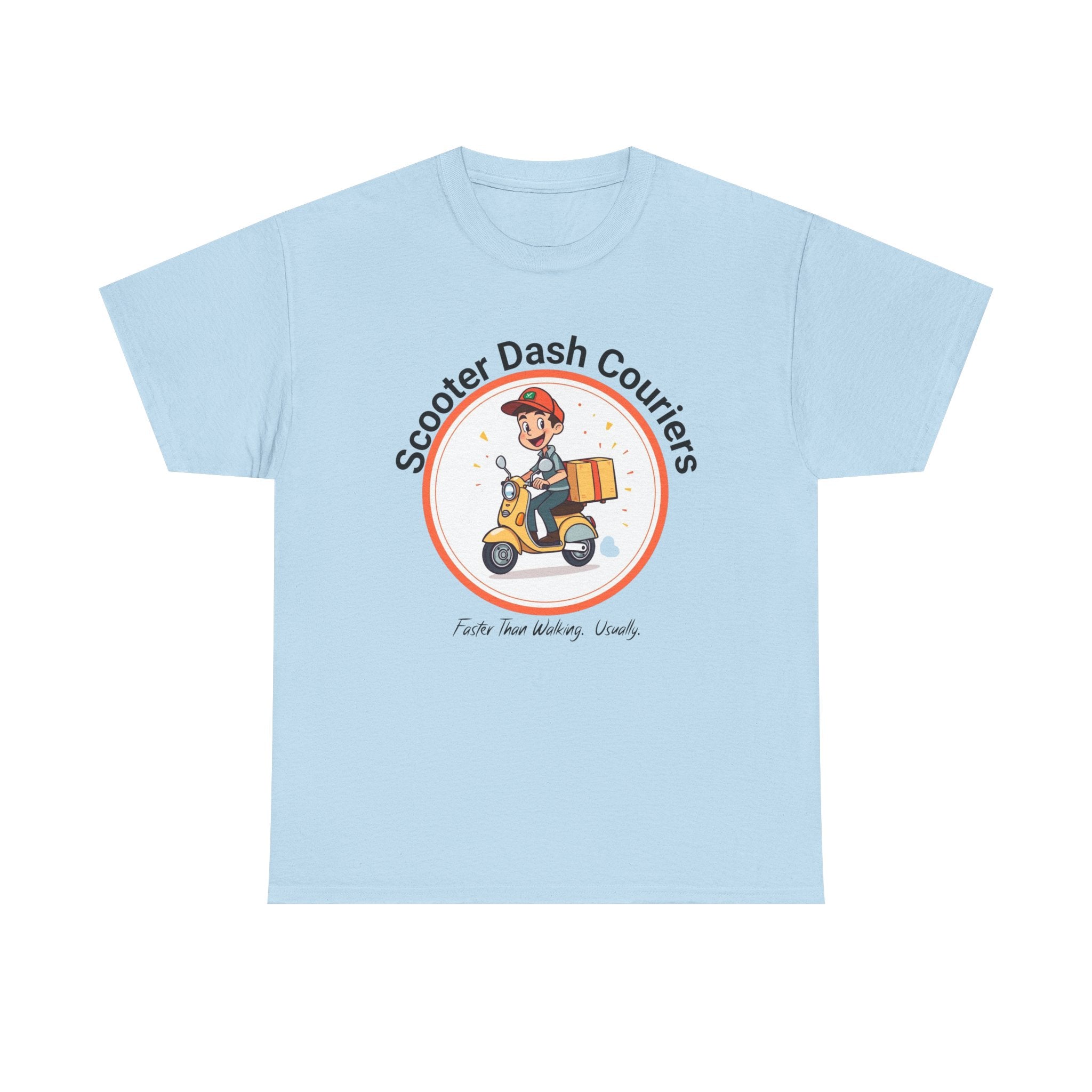 Scooter Courier Tee - Fun Urban Delivery T-Shirt, Perfect for Gifting, Casual Wear, Festivals, Everyday Use