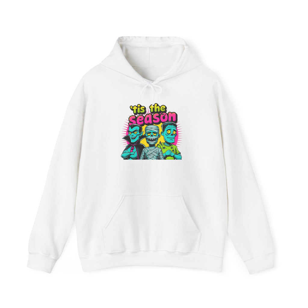 Tis the Season Monster Hoodie, Halloween Sweatshirt, Unisex Pullover, Cozy Fall Wear, Graphic Hoody, Cute Monster Gift