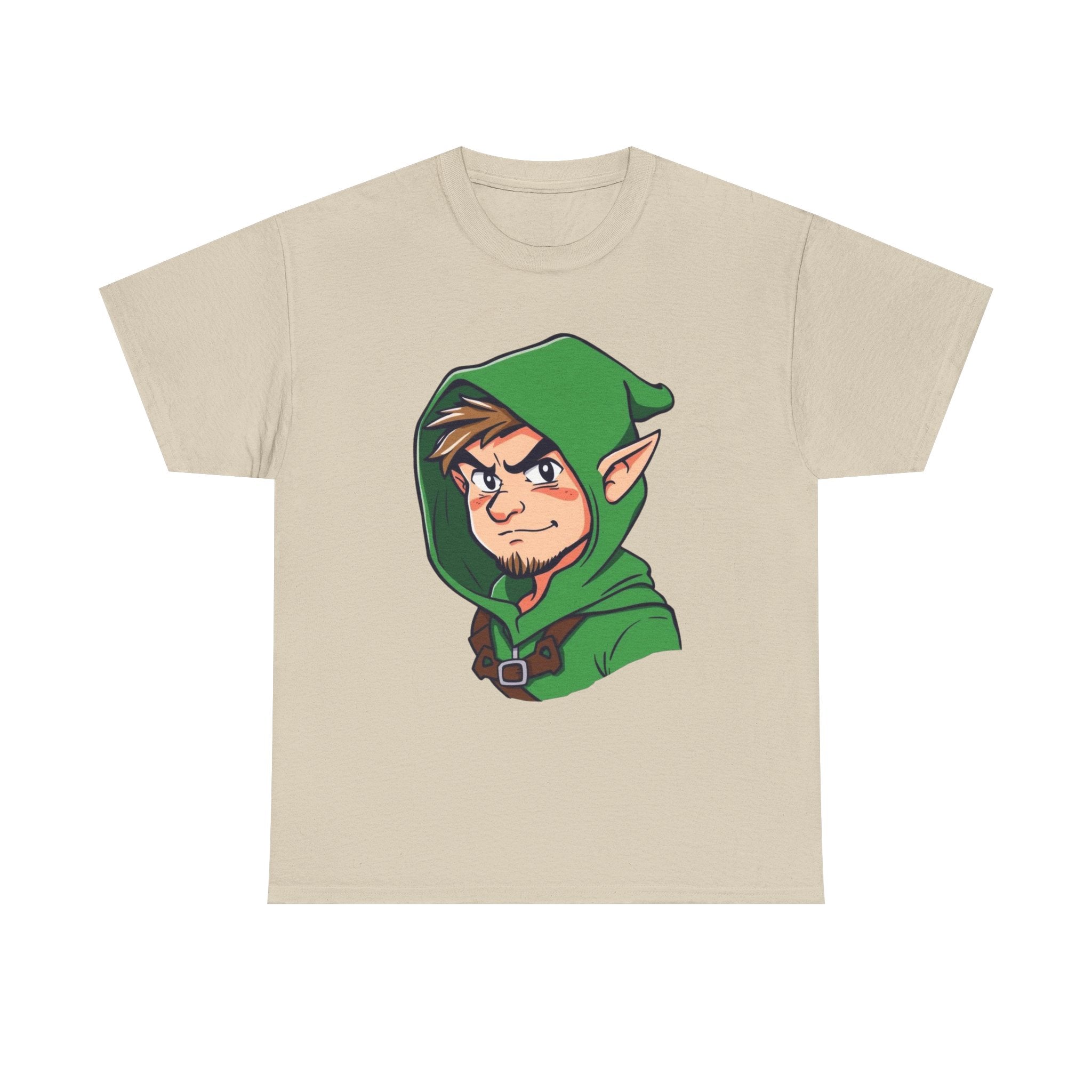 Robin Hood-Inspired Unisex Heavy Cotton Tee, Gamer Gift, Fantasy T-Shirt, Geeky Apparel, Celebration Wear, Unique Costume Tee