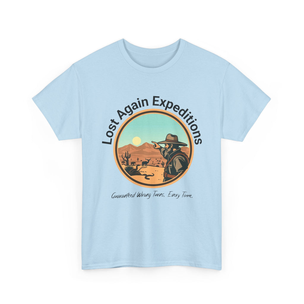 Vintage Adventure Graphic Tee, Lost Again Expeditions Shirt, Travel T-shirt, Unisex Cotton Top, Perfect Gift for Explorers