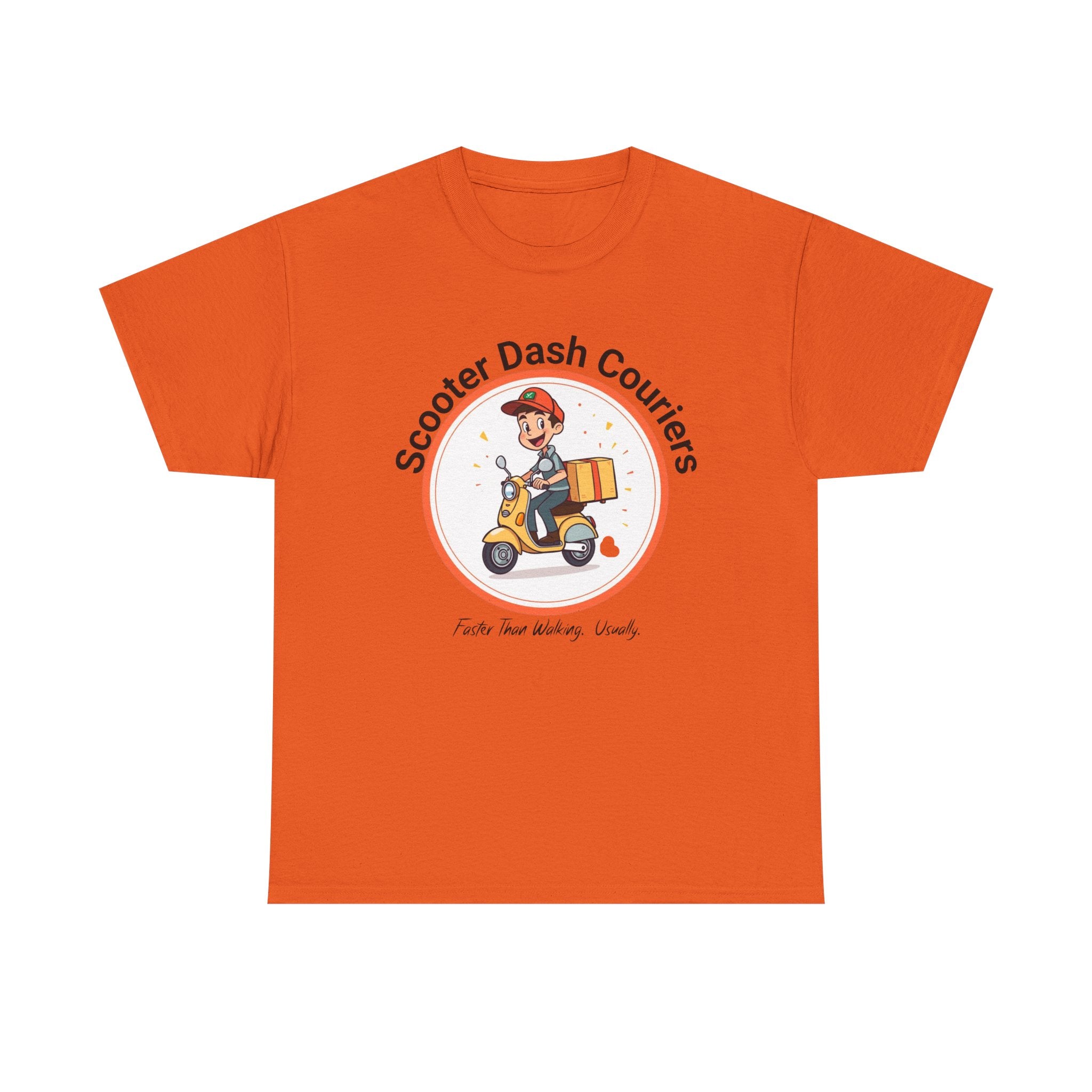 Scooter Courier Tee - Fun Urban Delivery T-Shirt, Perfect for Gifting, Casual Wear, Festivals, Everyday Use