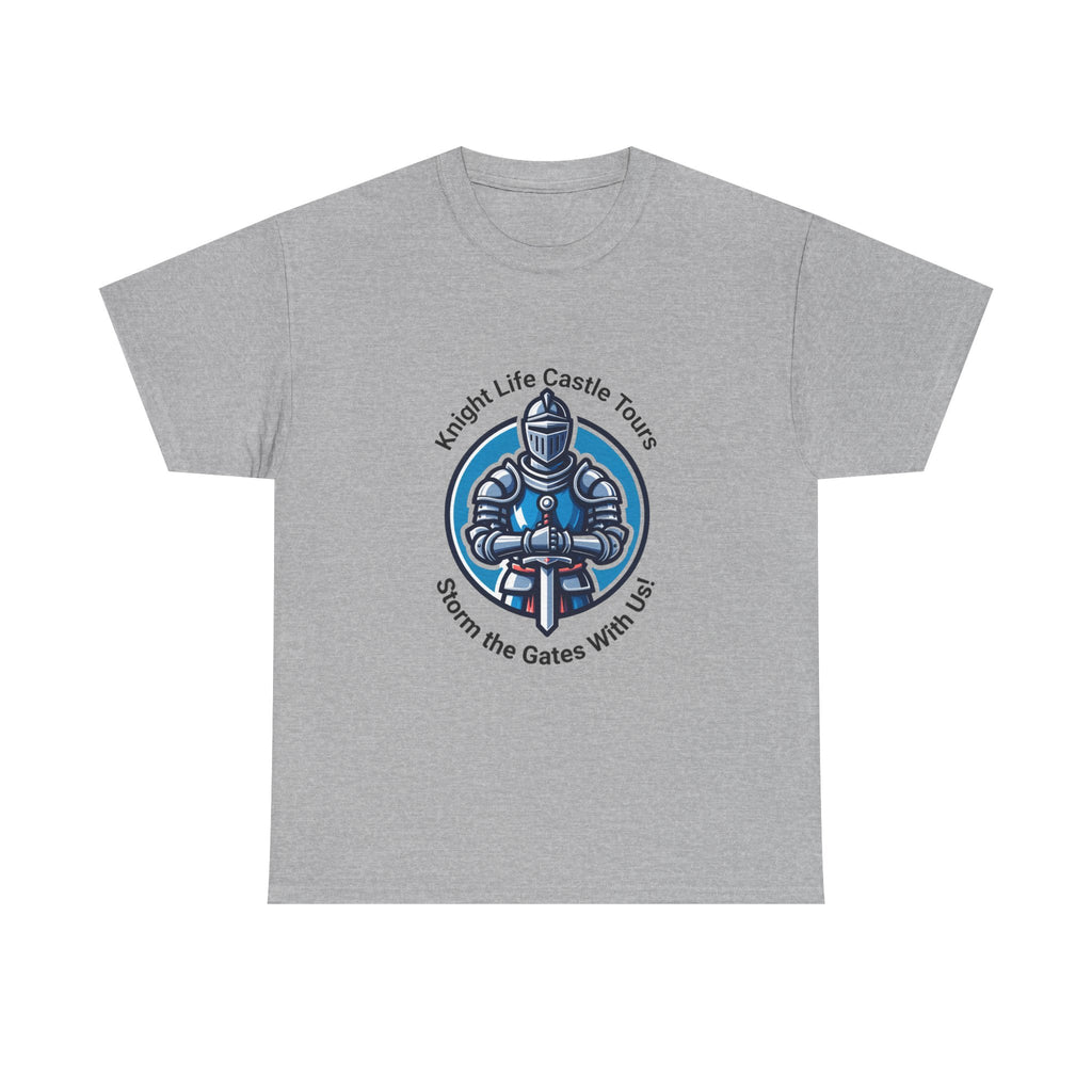 Knight Life Castle Tour Tee, Funny Graphic T-Shirt, Unisex Cotton Tee, Gift for Gamers, Summer Casual Wear, Adventure Theme Shirt