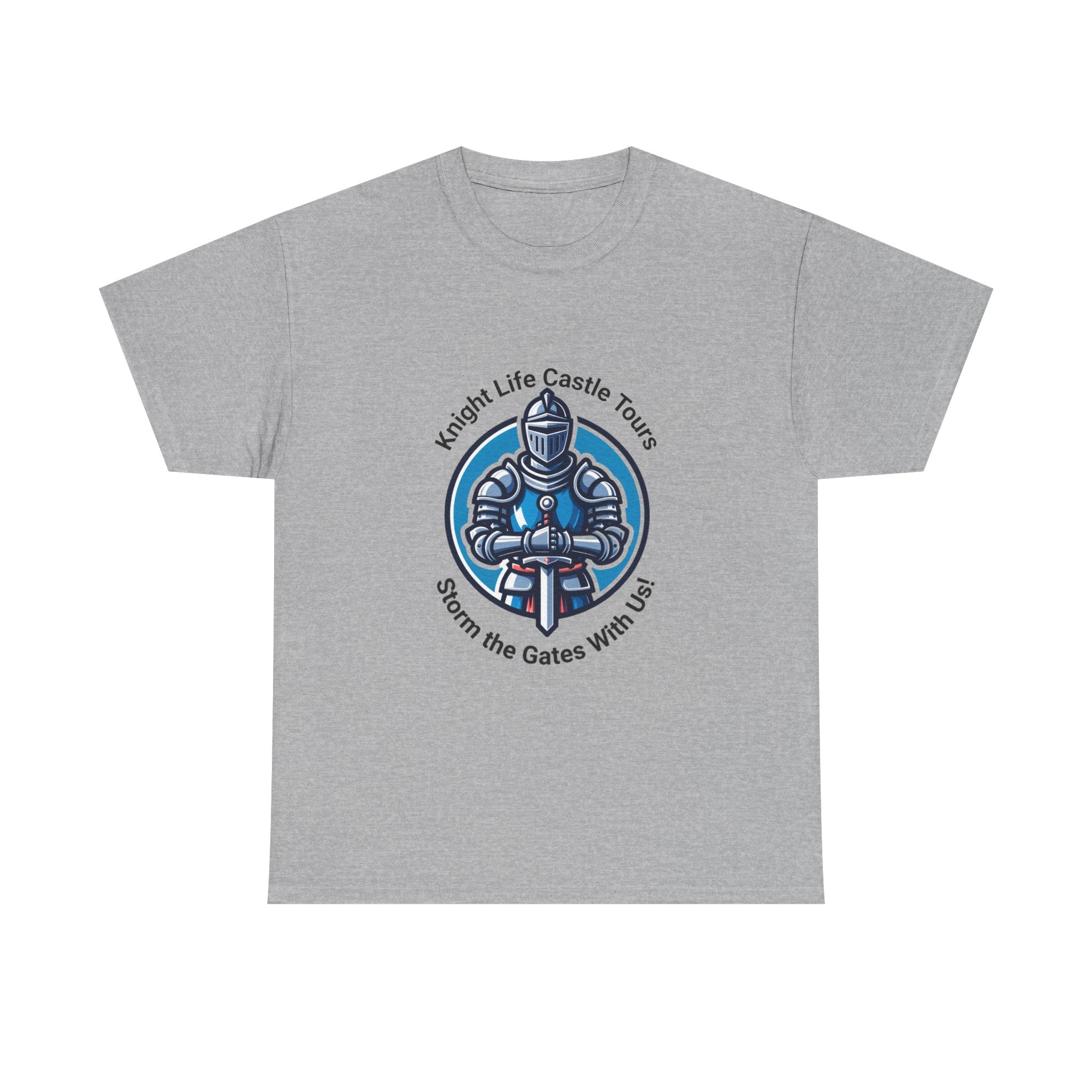 Knight Life Castle Tour Tee, Funny Graphic T-Shirt, Unisex Cotton Tee, Gift for Gamers, Summer Casual Wear, Adventure Theme Shirt