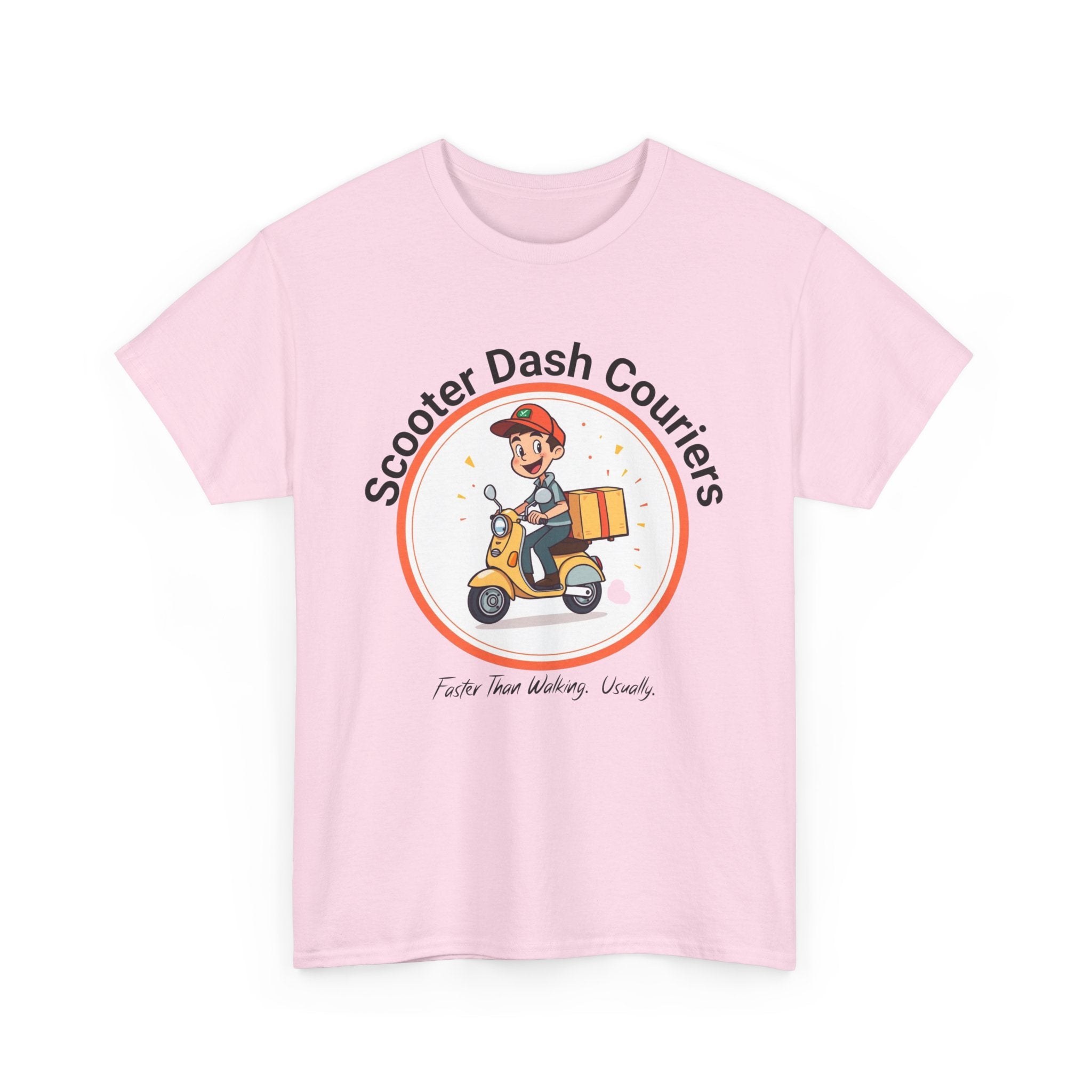 Scooter Courier Tee - Fun Urban Delivery T-Shirt, Perfect for Gifting, Casual Wear, Festivals, Everyday Use
